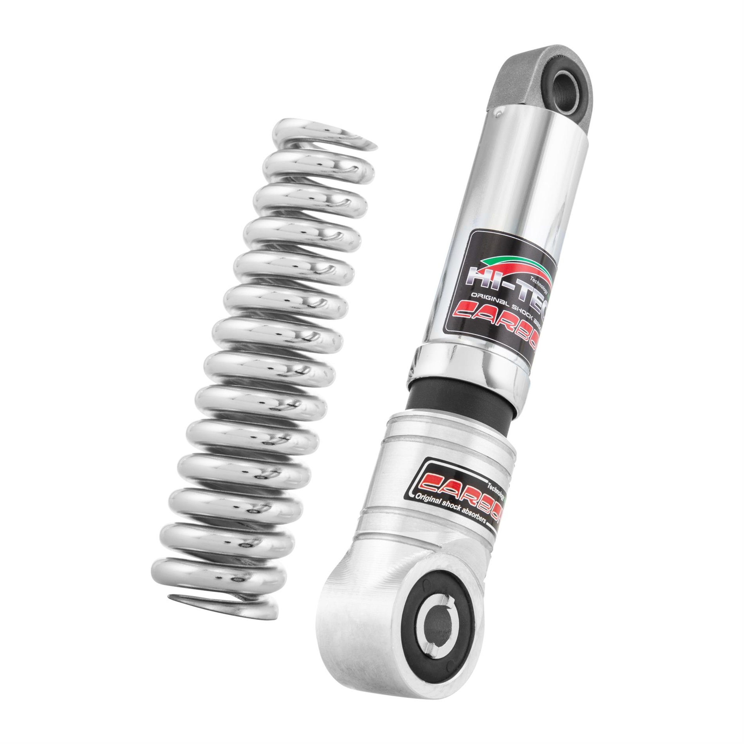Image of Stoßdämpferkit CARBONE HiTech 6030.001/H2 vorne für Vespa 125 V30-33/VM/VN/ACMA/Hoffmann C/VNA-TS/150 VL/VB1/VD/VGL1/GS/VBA-Super/Rally/P150S für Vespa 125 V30-33/VM/VN/ACMA/Hoffmann C/VNA-TS/150 VL/VB1/VD/VGL1/GS/VBA-Super/Rally/P150S