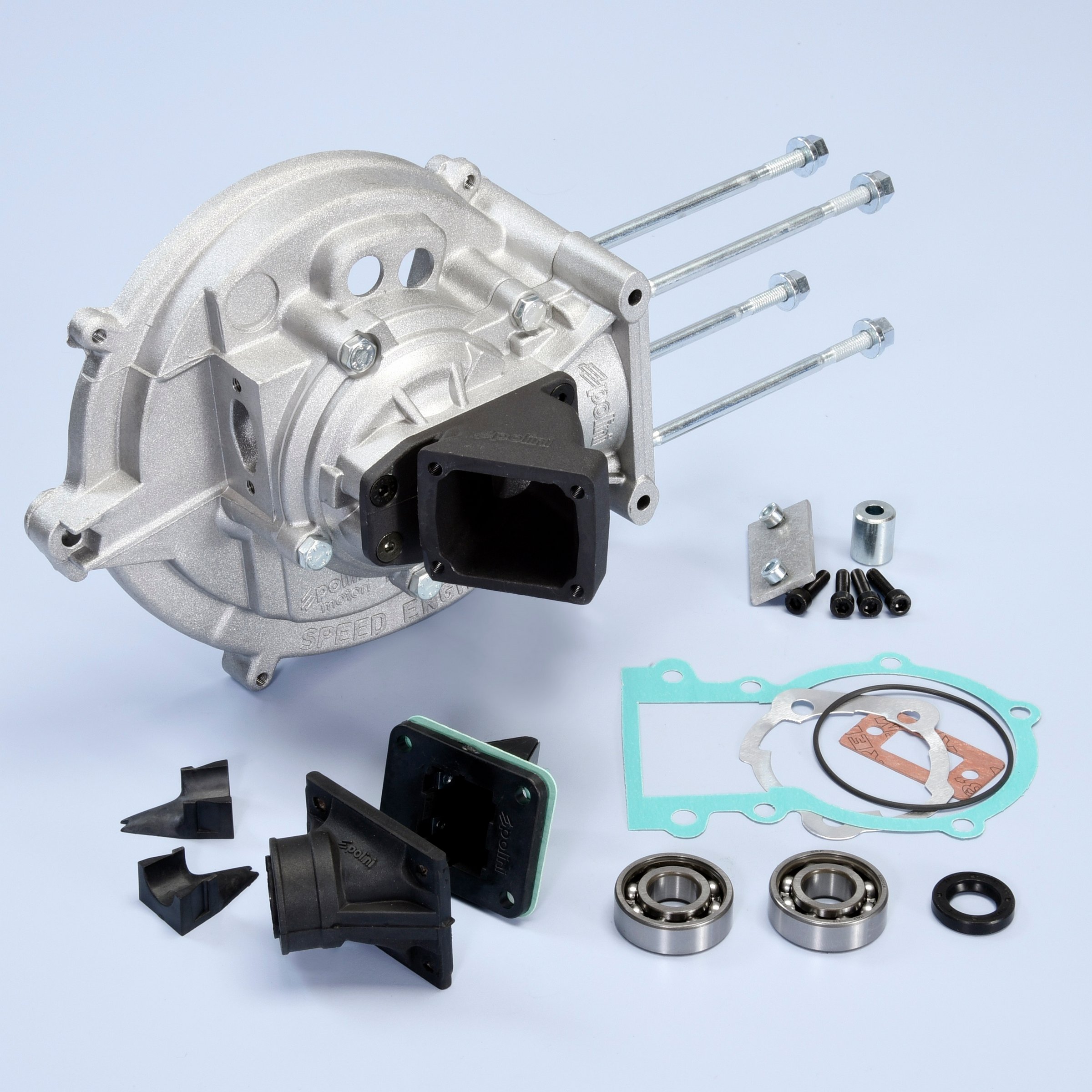 Image of Motorgehäuse POLINI For Race für PIAGGIO Ciao/Boss/Boxer/Bravo/PX/Grillo/SI/Superbravo 50ccm für PIAGGIO Ciao/Boss/Boxer/Bravo/PX/Grillo/SI/Superbravo 50ccm