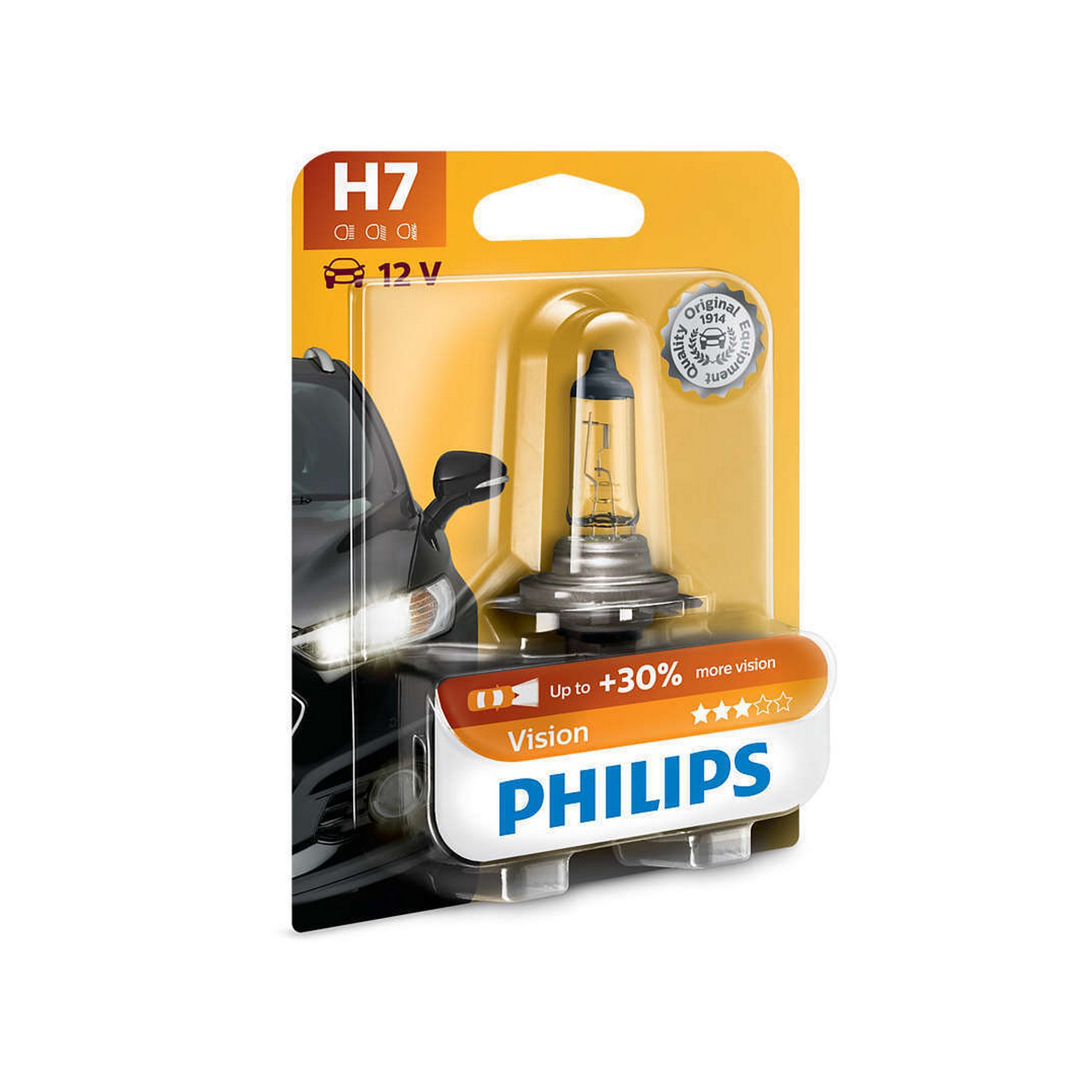 Image of Birne PHILIPS Vision 12V/55W H7, Sockel: PX26d Scheinwerfer Scheinwerfer