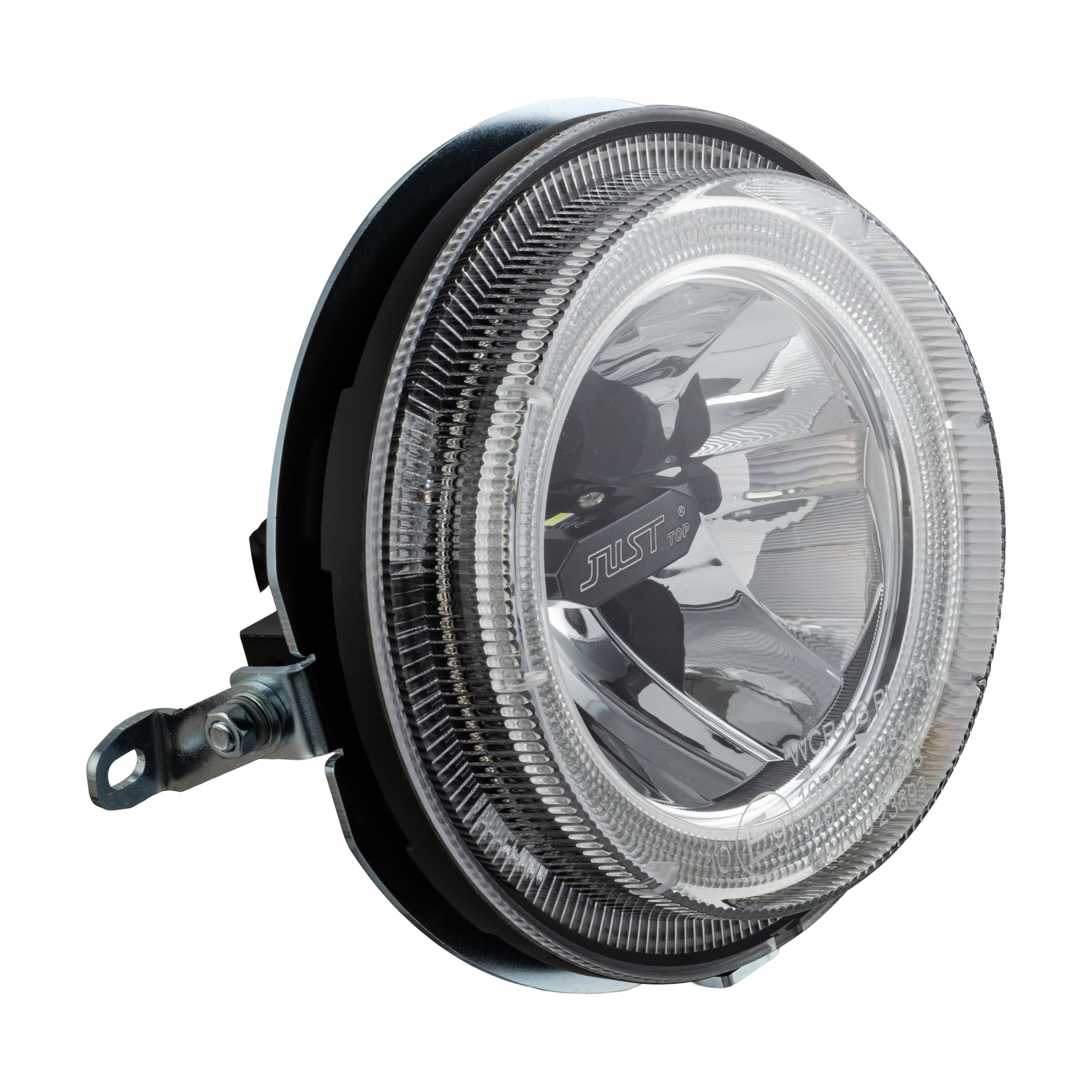 Image of Scheinwerfer SIP by JUST Top LED rund Ø 142 mm für Vespa PX80-200/PE/Lusso/'98/MY/'11/LML Star 125-200 2T/4T für Vespa PX80-200/PE/Lusso/'98/MY/'11/LML Star 125-200 2T/4T