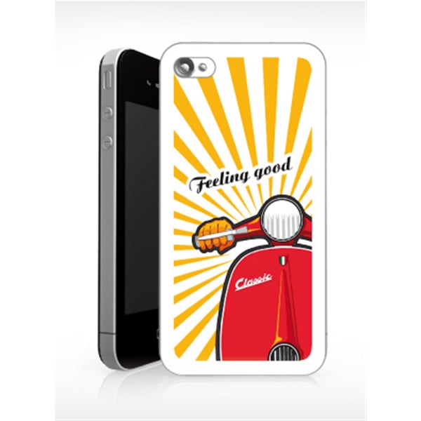 Image of Schutzhülle SIP iPhone 4/4S mit Motiv "Feeling Good" weiß