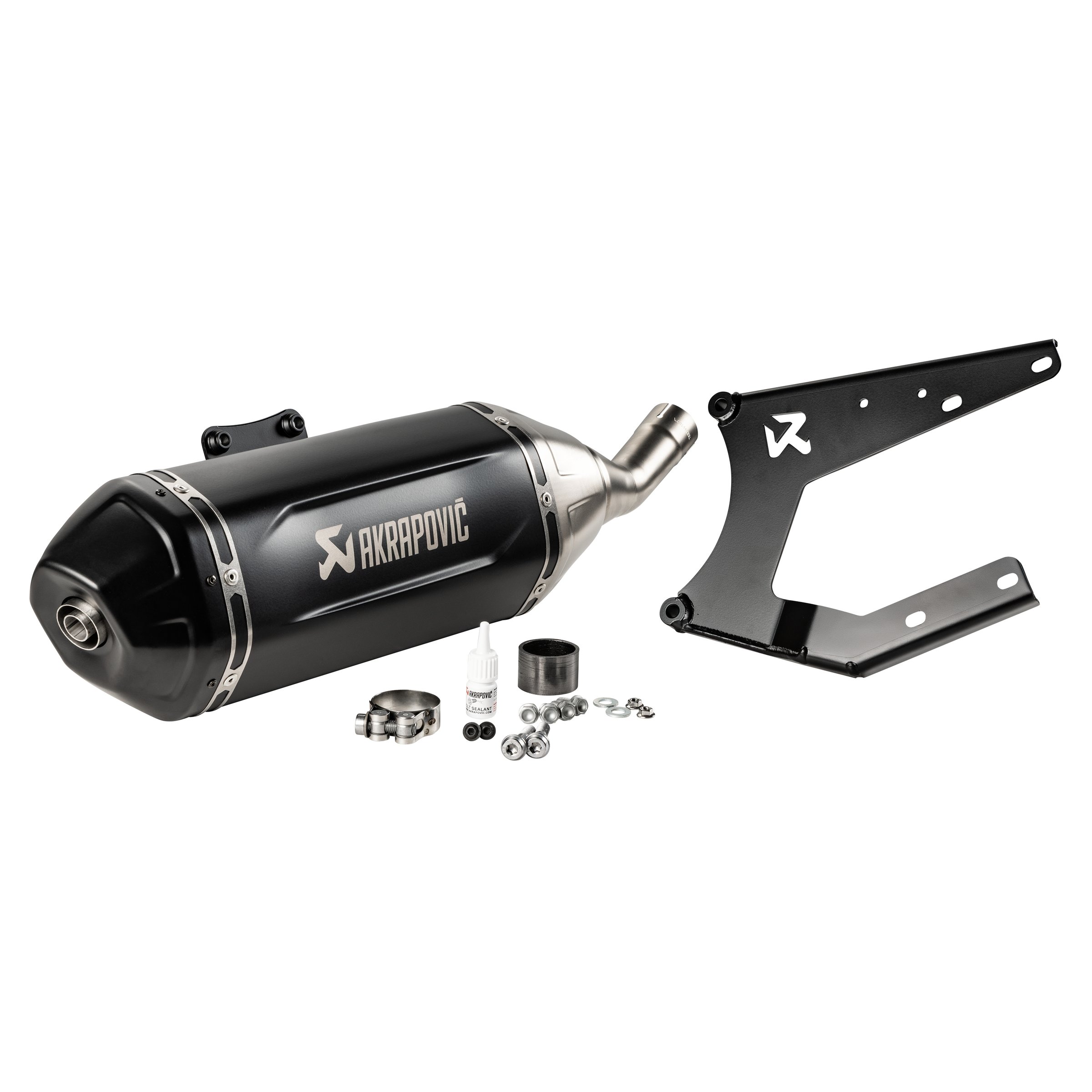 Image of Rennauspuff AKRAPOVIC Black Edition SLIP-ON S-VE125SO5-HWSSBL für Vespa/PIAGGIO Primavera/Sprint 125ccm (`24-) für Vespa/PIAGGIO Primavera/Sprint 125ccm (`24-)