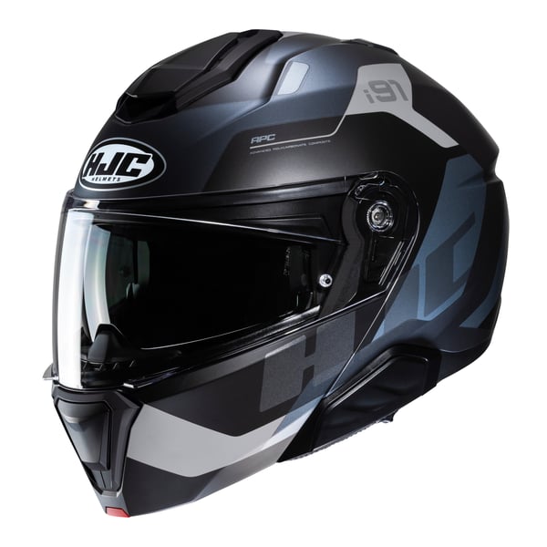 Image of Helm HJC i91 CARST, schwarz matt, Gr. L, 58-59 cm Modularhelm