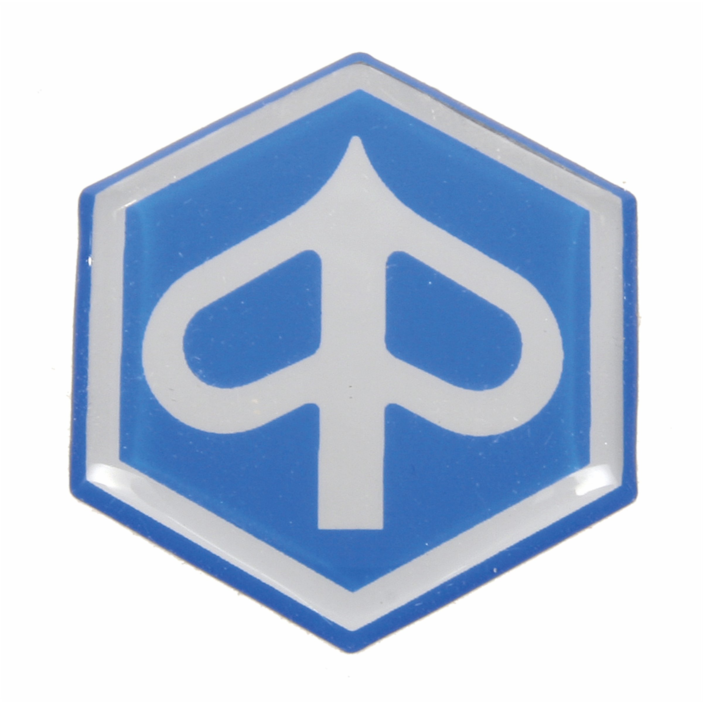 Image of Emblem PIAGGIO 6-Eck für PIAGGIO Fly/TPH/X8/X9/ZIP II/ZIP SP 50-200ccm für PIAGGIO Fly/TPH/X8/X9/ZIP II/ZIP SP 50-200ccm