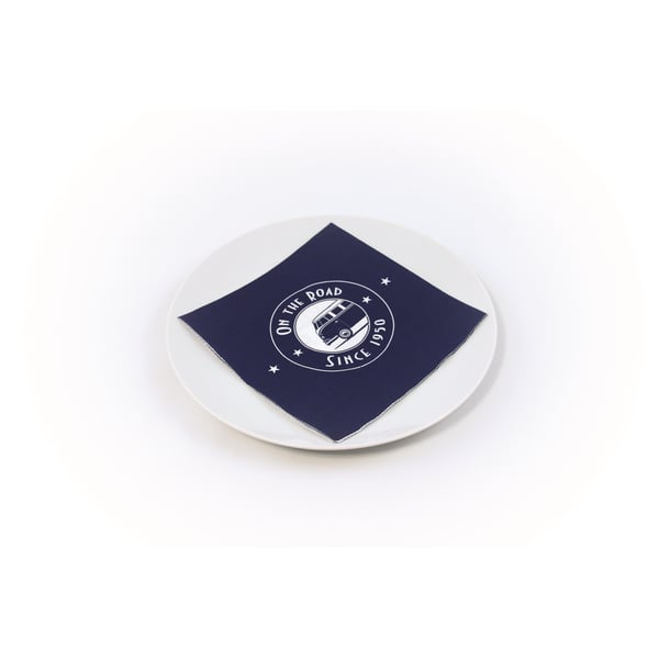 Image of Servietten VW Collection mit Motiv VW Bulli "The Ultimate Ride" weiß/blau