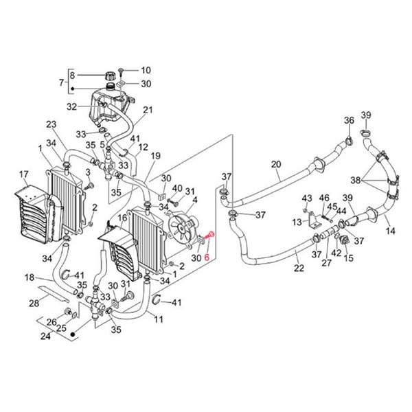 Image of Schraube Verkleidung M6x16 mm, Kreuzschlitz, Flachkopf, PIAGGIO für Vespa LX/LXV/S/GTS/GTS Super/GTV/GT 60/GT/GT L 50-300ccm