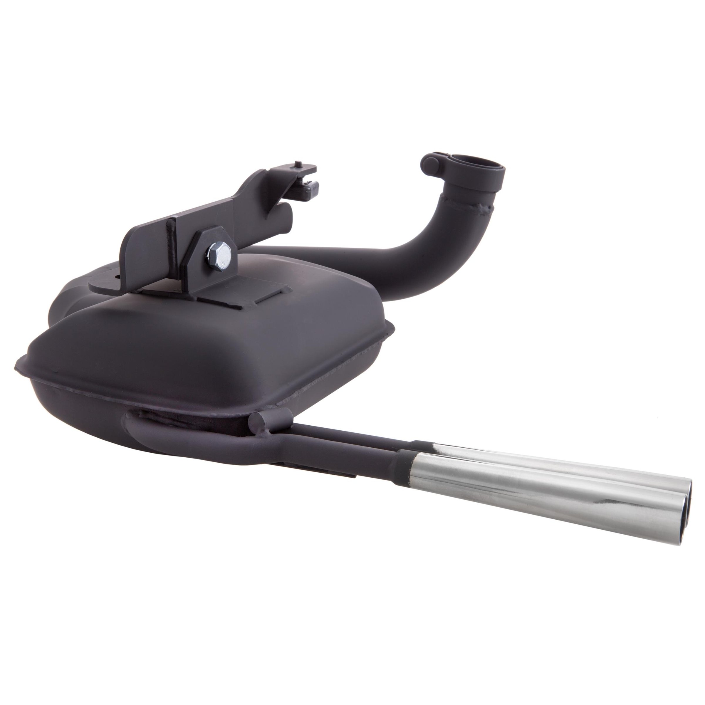 Image of Rennauspuff SIP ROAD 2.0 Sport Optik, Material: Stahl schwarz, Farbe (ESD): chrom für Vespa 125 VM/VN/150 VL/VB1T/VGL1T für Vespa 125 VM/VN/150 VL/VB1T/VGL1T