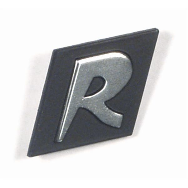 Image of Schriftzug "R" Beinschild vorne 122314 für Vespa 125 GTR 100001 -> 127357