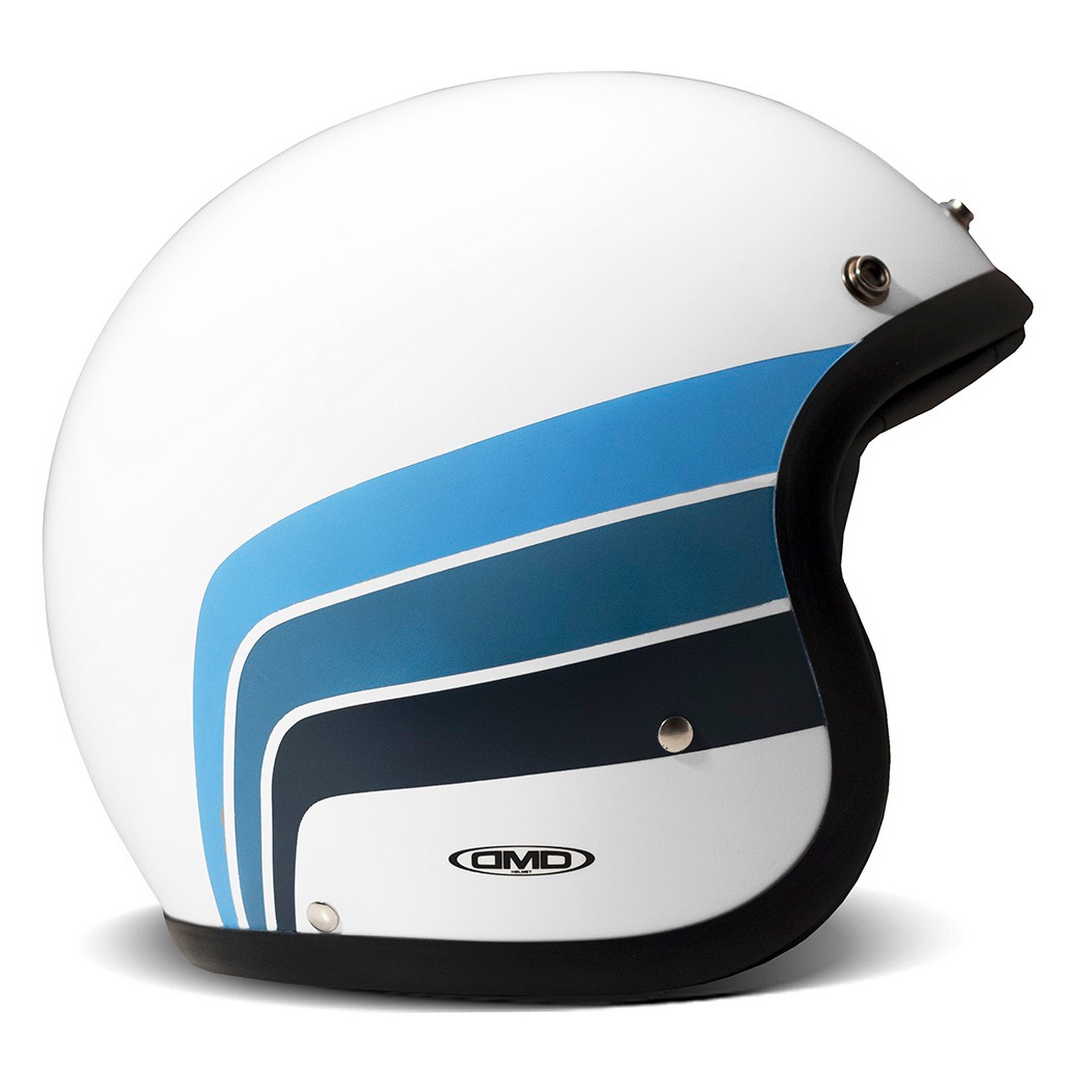 Image of Helm DMD RETRO Olympus, weiß glänzend, Gr. XL, 59-60cm Jethelm Jethelm