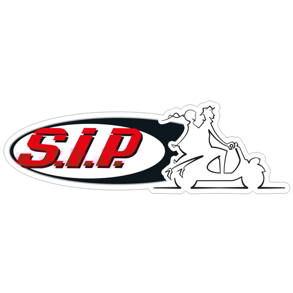 Image of Aufkleber SIP mit Motiv Vespa "Paar auf Roller"