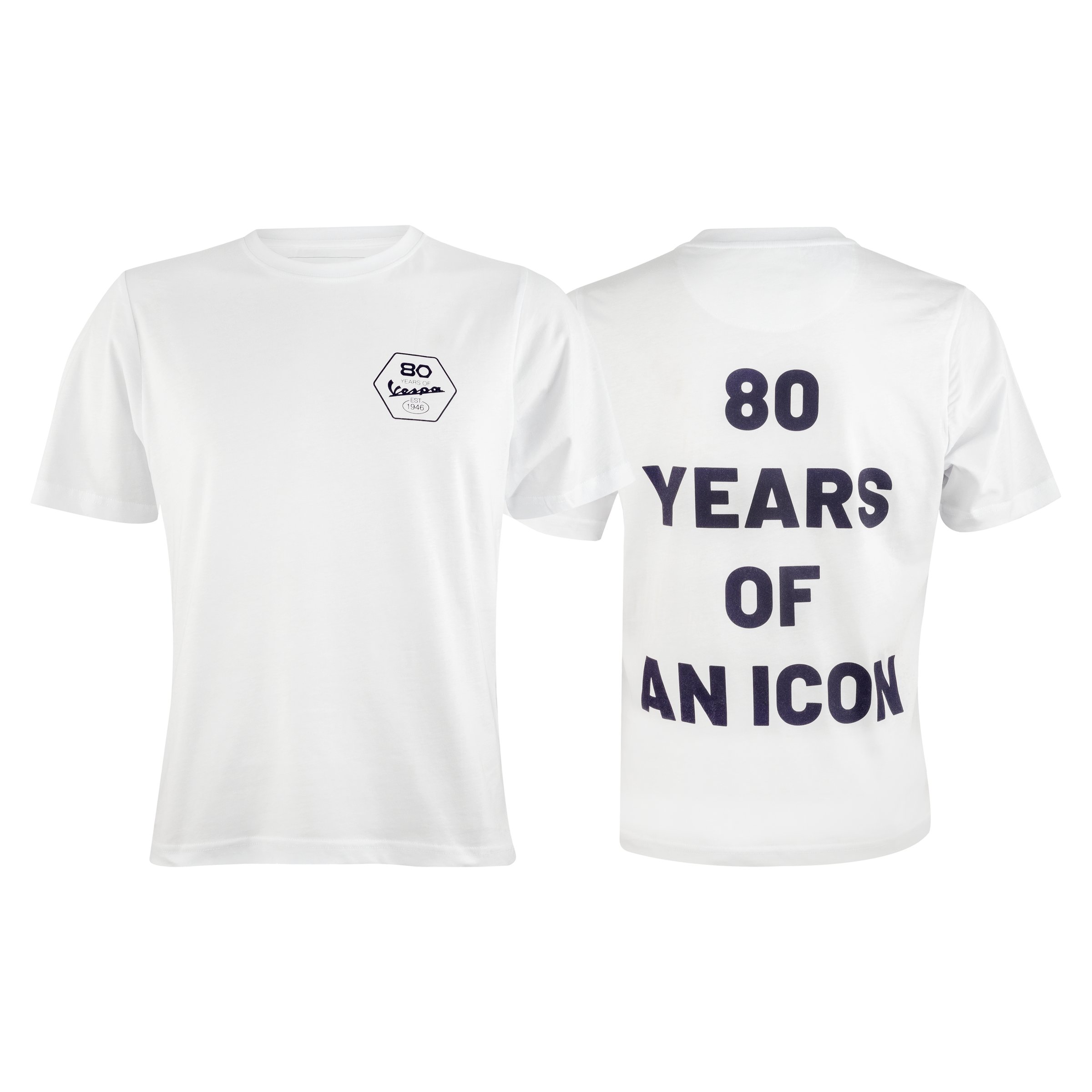 Image of T-Shirt PIAGGIO Tee Vespa 80th Größe: L Unisex Unisex