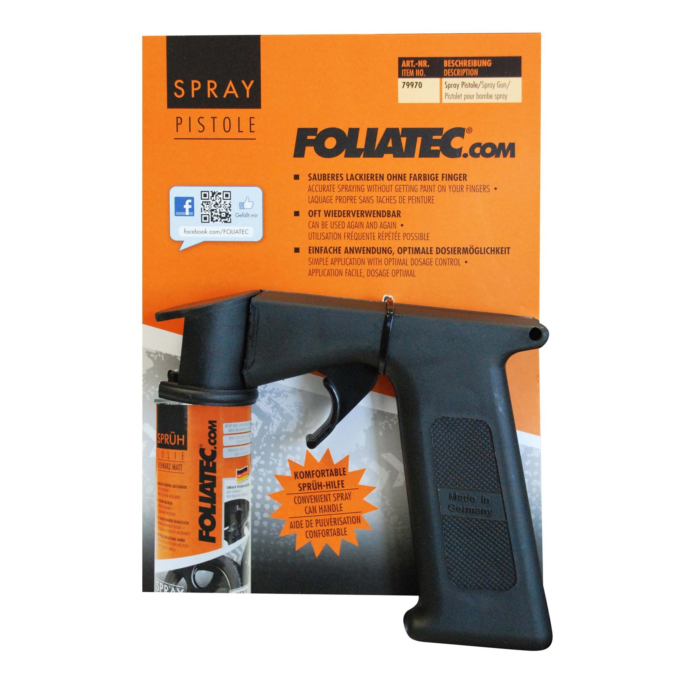 Image of Sprühpistole FOLIATEC schwarz