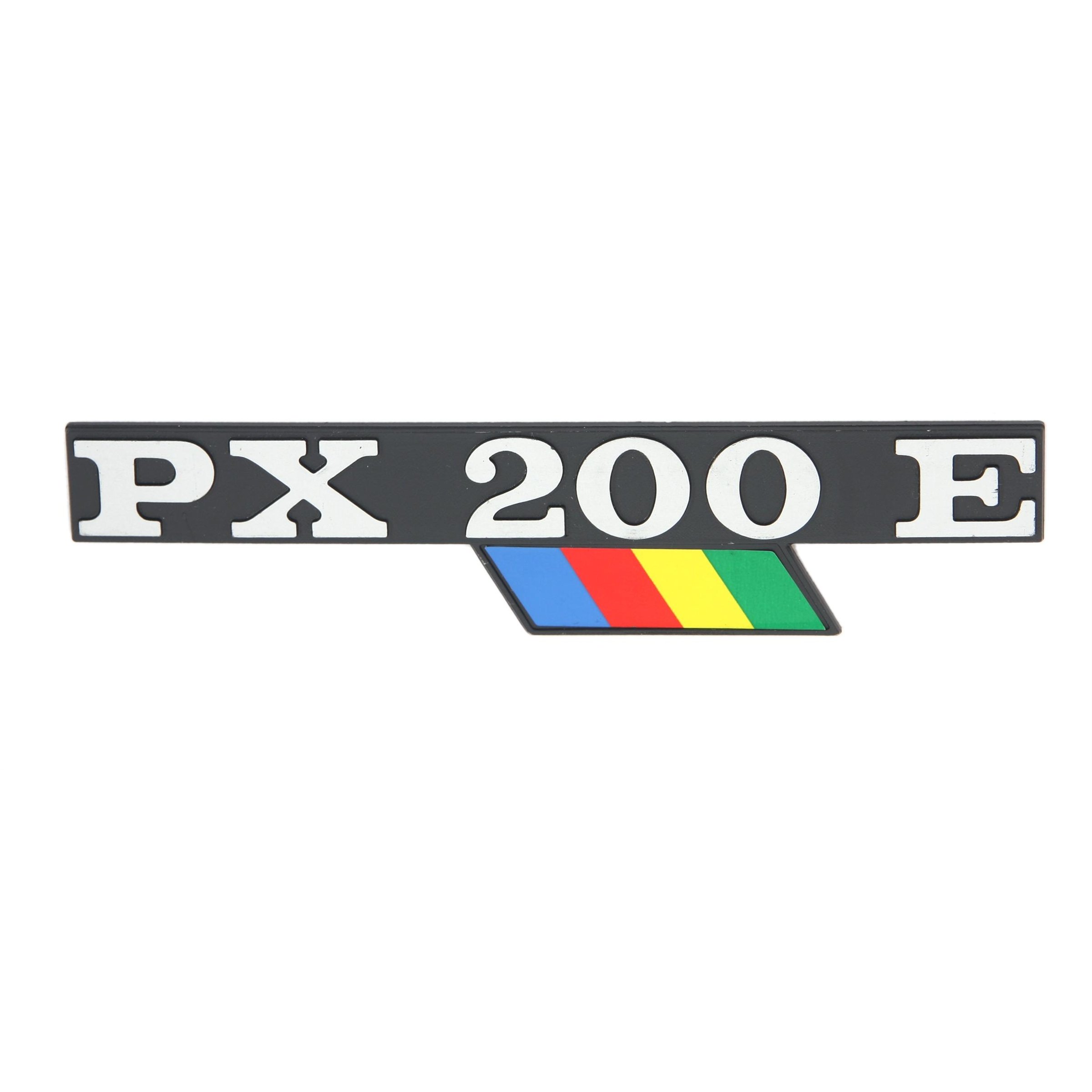 Image of Schriftzug PX200E Seitenhaube links 226735 für Vespa PX200 E Lusso/ELF/Arcobaleno für Vespa PX200 E Lusso/ELF/Arcobaleno