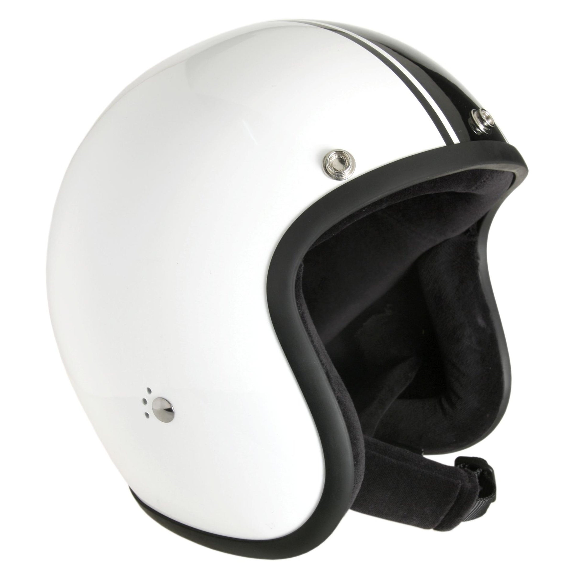 Image of Helm BANDIT Classic Jet, weiß/schwarz, Gr. L, 59-60 cm Jethelm Jethelm
