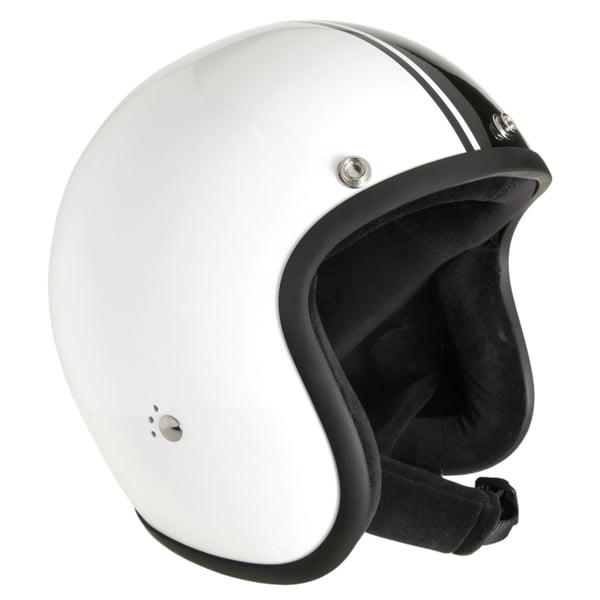 Image of Helm BANDIT Classic Jet, weiß/schwarz, Gr. L Jethelm