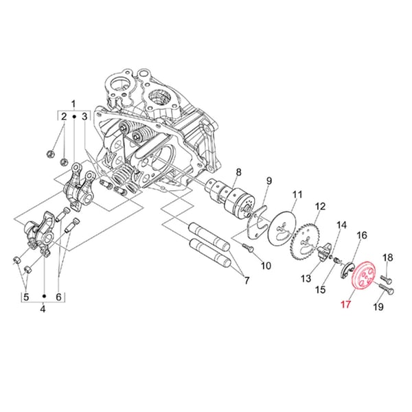 Image of Platte, Schleudermassen für Vespa GTS/GTS Super 250/300ccm ('14-)