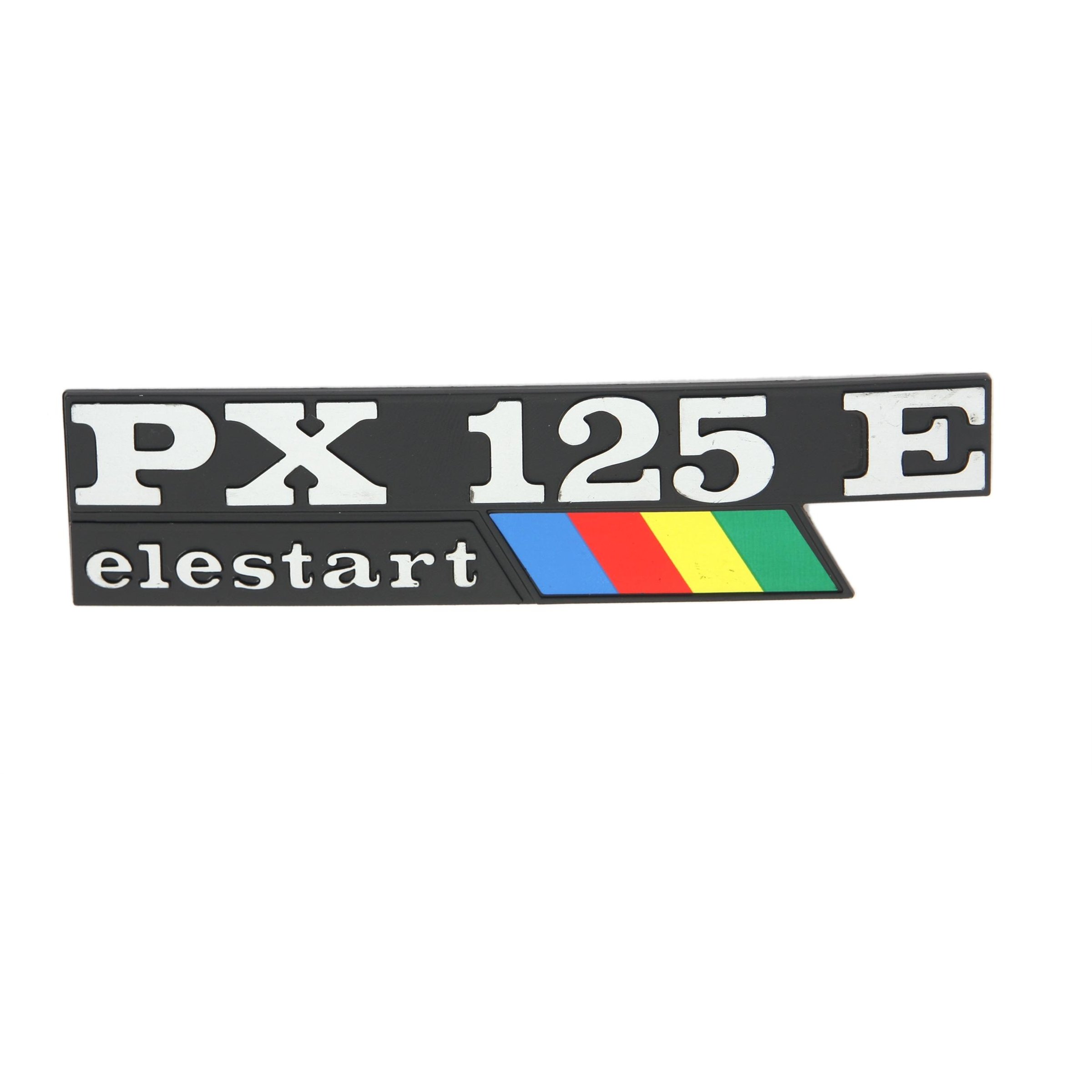 Image of Schriftzug PX125E elestart Seitenhaube links 198179 für Vespa PX 125 E Lusso/EFL/Arcobaleno für Vespa PX 125 E Lusso/EFL/Arcobaleno