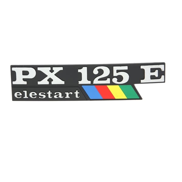 Image of Schriftzug PX125E elestart Seitenhaube links 198179 für Vespa PX 125 E Lusso/EFL/Arcobaleno