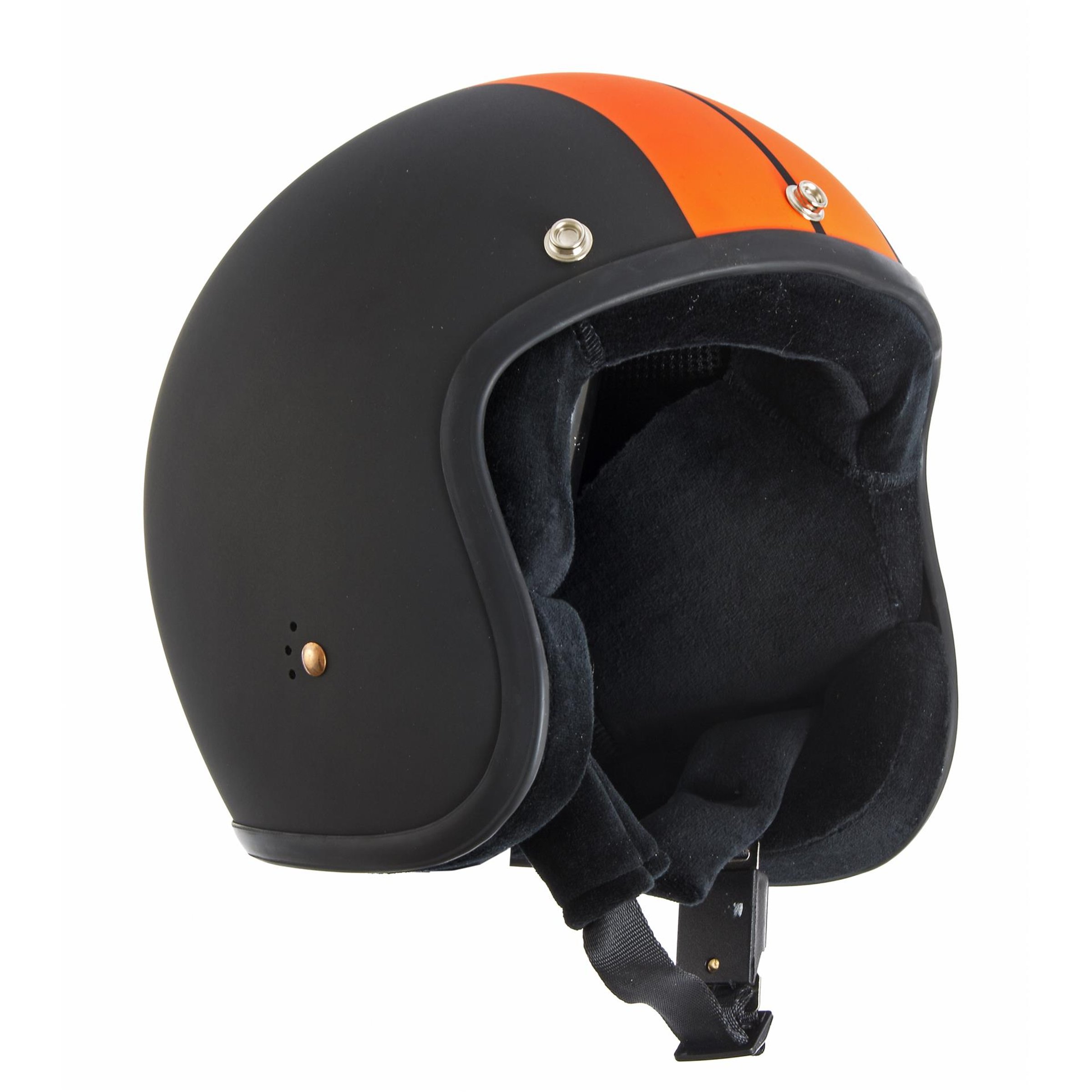 Image of Helm BANDIT Race Jet, schwarz matt/orange, Gr. M, 57-58 cm Jethelm Jethelm