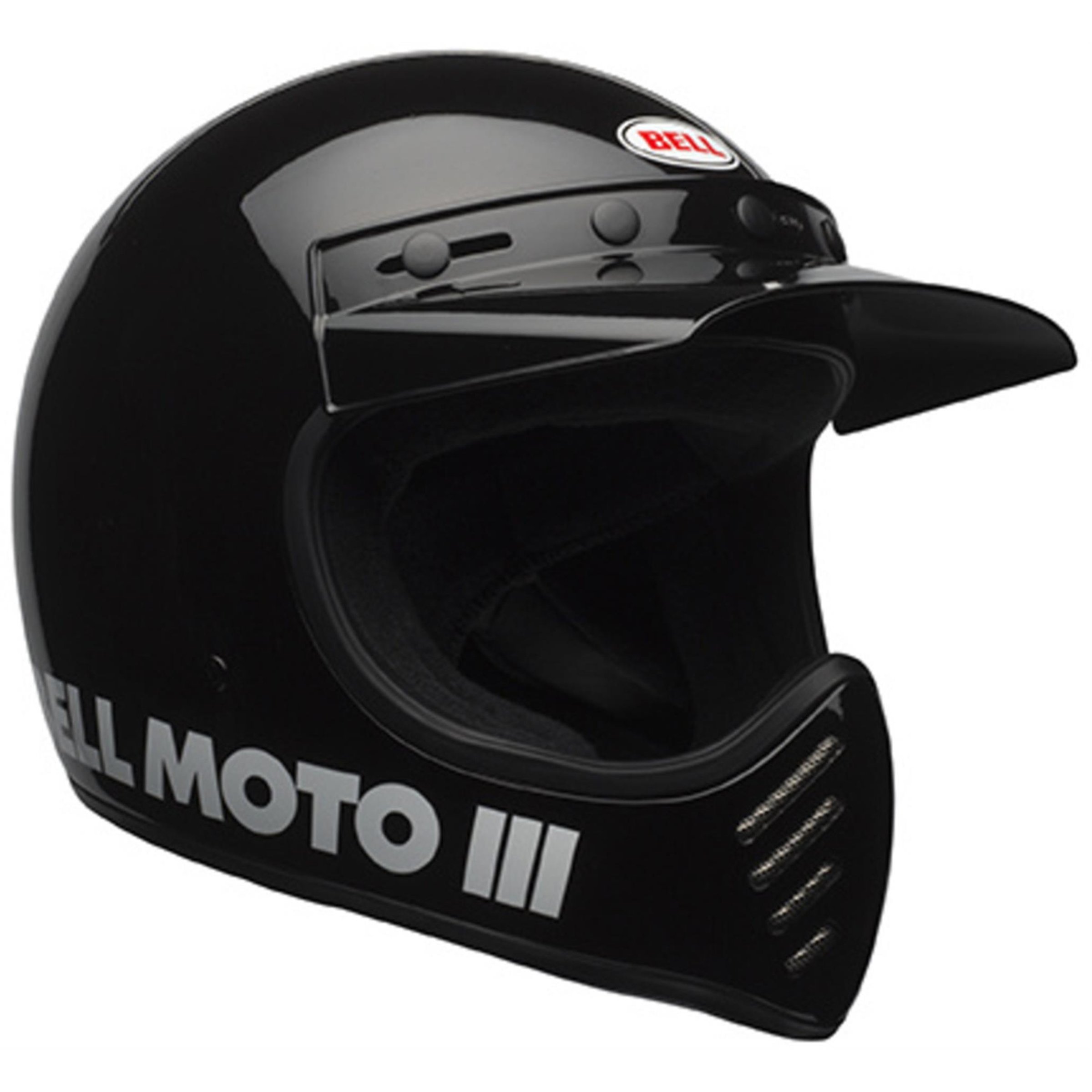 Image of Helm BELL MOTO 3 Classic, schwarz glänzend, Gr. L, 59-60cm Crosshelm Crosshelm