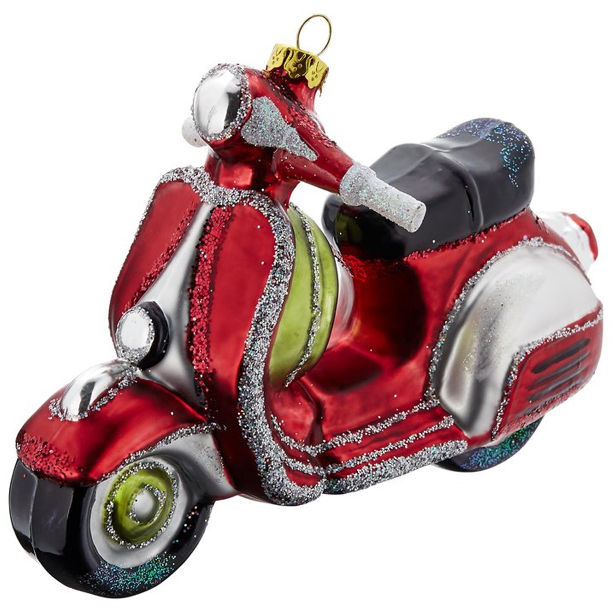 Image of Christbaumschmuck mit Motiv "Roller" rot