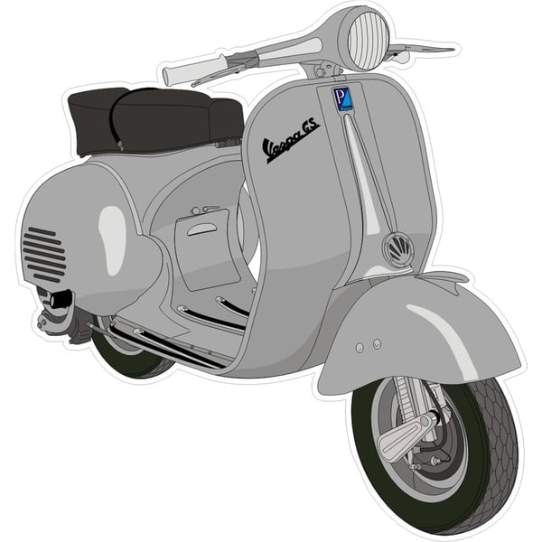 Image of Aufkleber mit Motiv Vespa GS Motorroller