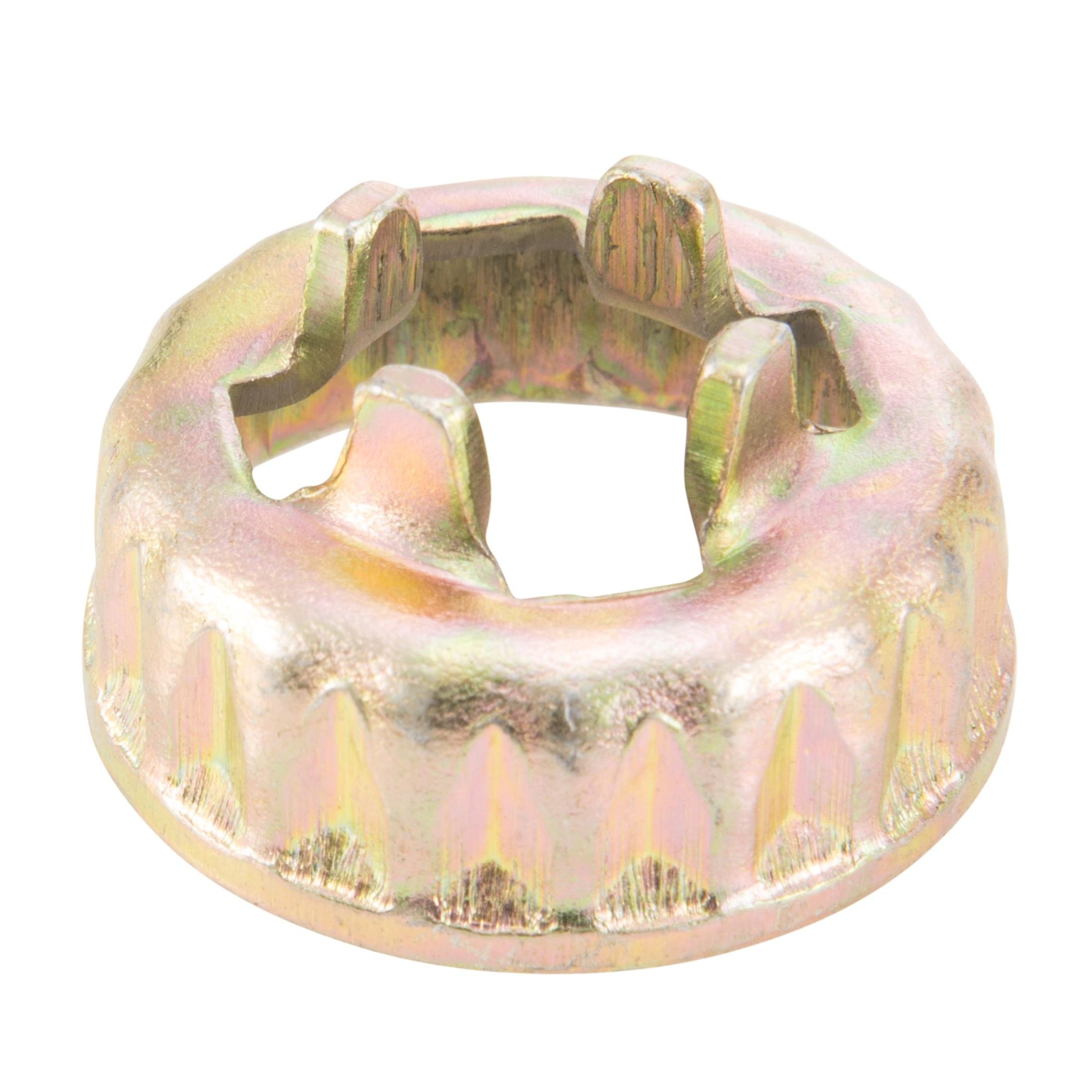 Image of Sicherungskorb Mutter, Bremstrommel, vorne, 177609 - SF534-1923 für Vespa PK50-125/S/SS/XL/XL2/Automatica/PX80-200E 2°/Lusso/'98/MY/'11/T5/Cosa/LML Star 125-200 2T/4T/ Star 125/II/Lite 4T Automatica/CVT für Vespa PK50-125/S/SS/XL/XL2/Automatica/PX80-200E 