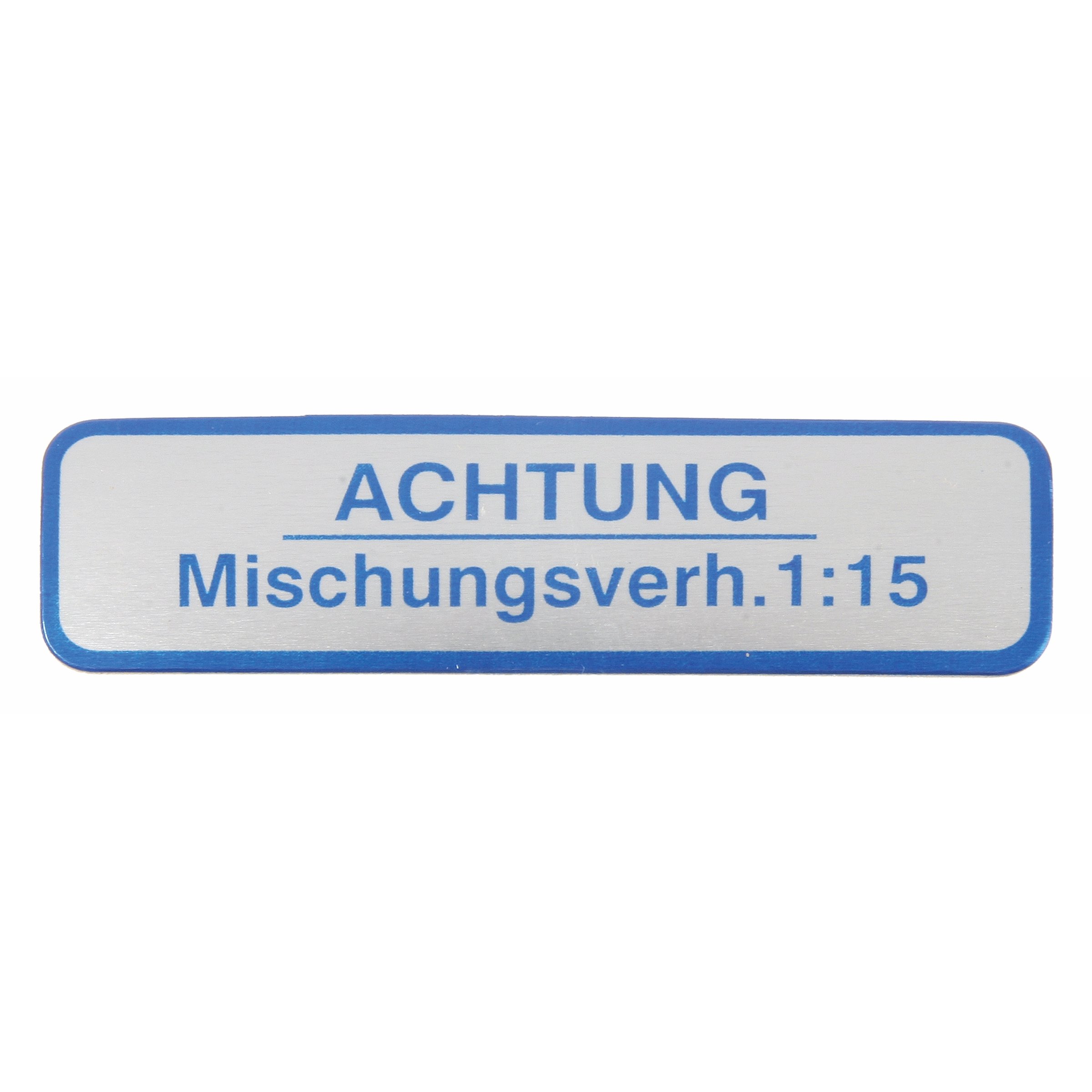 Image of Aufkleber mit Motiv "Achtung Mischungsverh.1:15" für Vespa 150 GS/T3 für Vespa 150 GS/T3