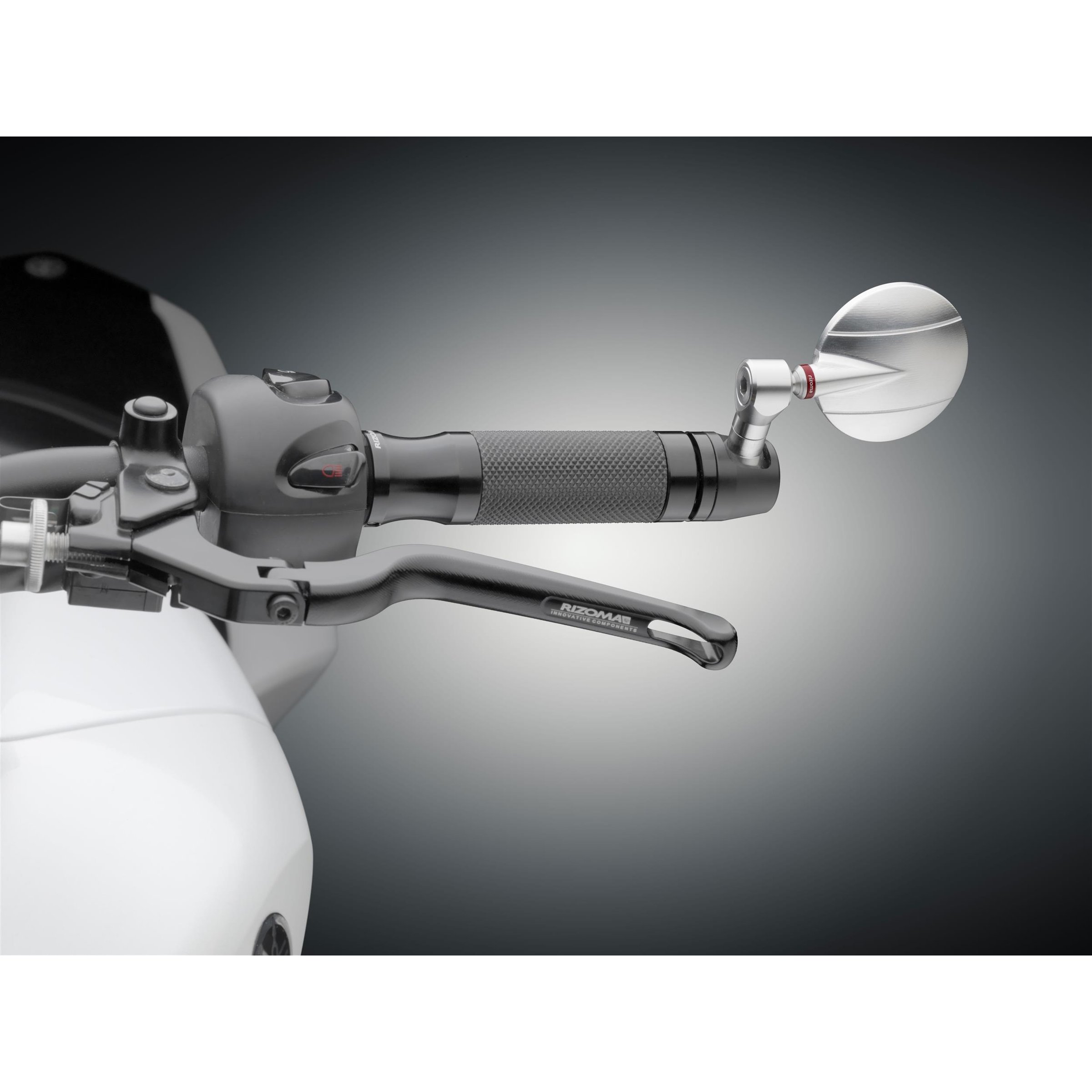 Image of Lenkerendenspiegel RIZOMA "SPY-R" links oder rechts für Vespa LX/LXV/S/GTS/GTS Super/GTV/GT 60/GT/GT L für Vespa LX/LXV/S/GTS/GTS Super/GTV/GT 60/GT/GT L