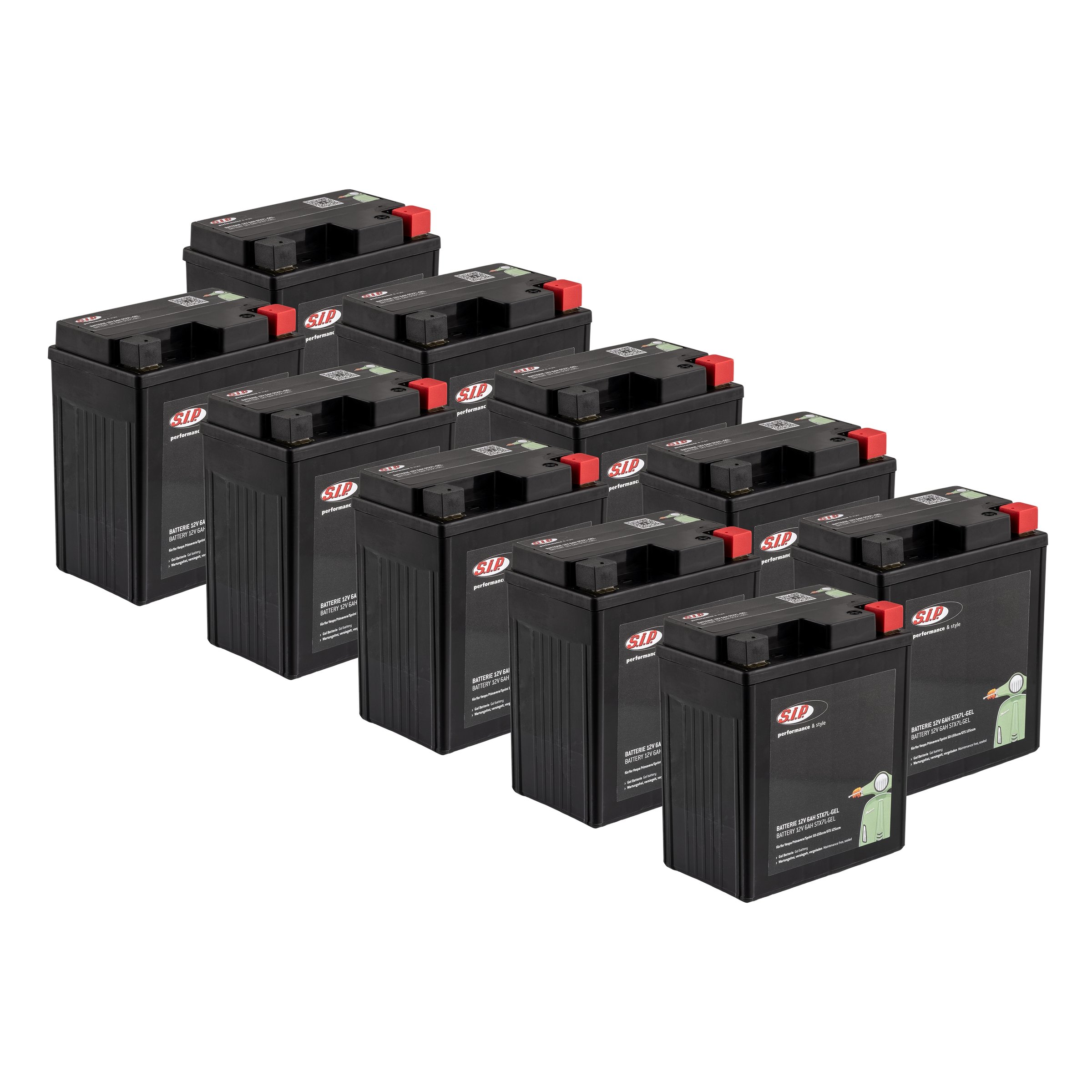 Image of Batterie Sparpack SIP 12V/6Ah, STX7L-GEL, 1R000317 für Vespa Primavera/Sprint 50-150ccm/GTS 125ccm für Vespa Primavera/Sprint 50-150ccm/GTS 125ccm