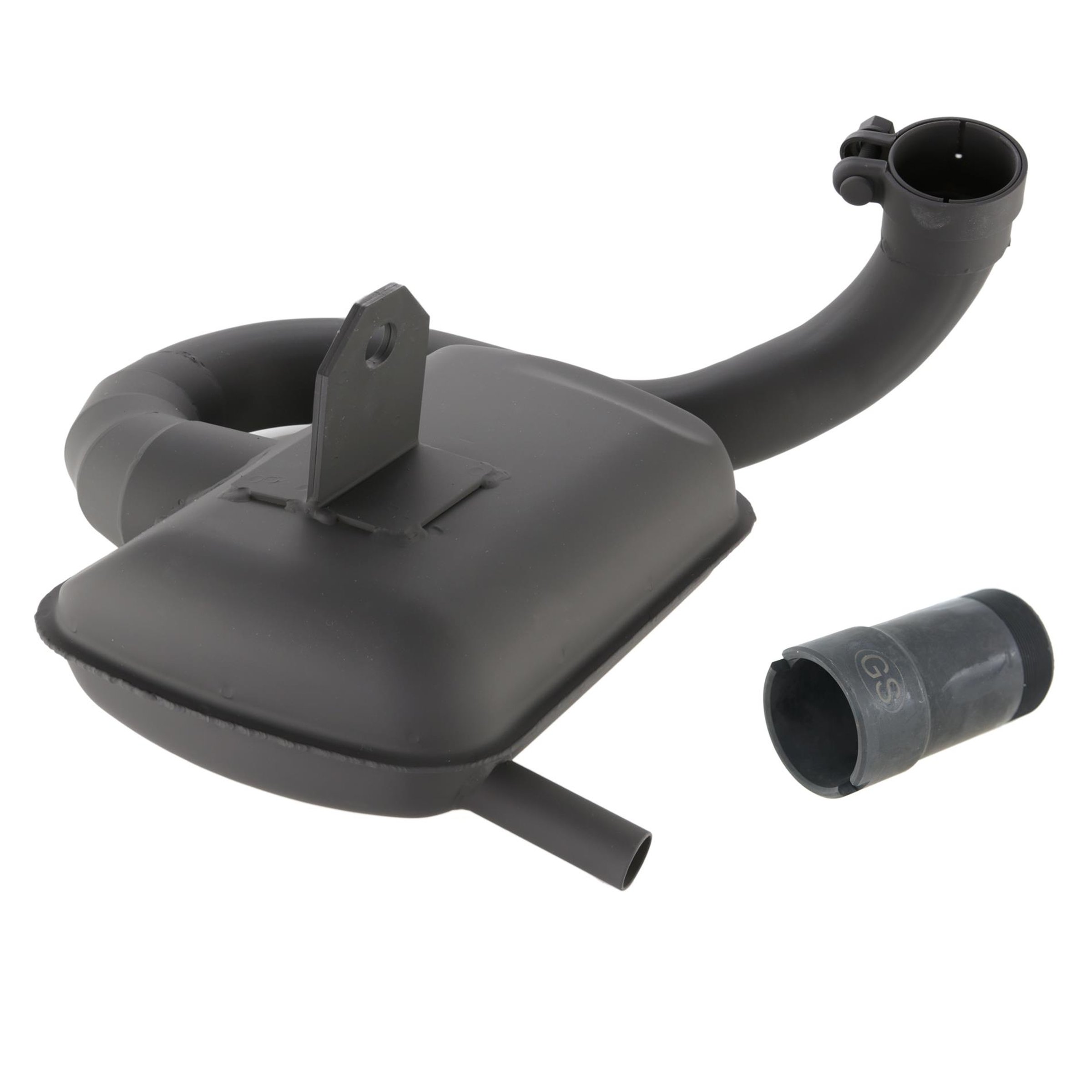 Image of Rennauspuff SIP ROAD 2.0 0205/ 0206, Material: Stahl schwarz, Farbe (ESD): silber für Vespa 160 GS/180 Rally/SS für Vespa 160 GS/180 Rally/SS