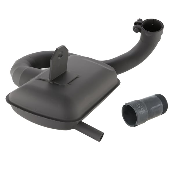 Image of Rennauspuff SIP ROAD 2.0 0205/ 0206, Stahl schwarz, Farbe (ESD): silber für Vespa 160 GS/180 Rally/SS