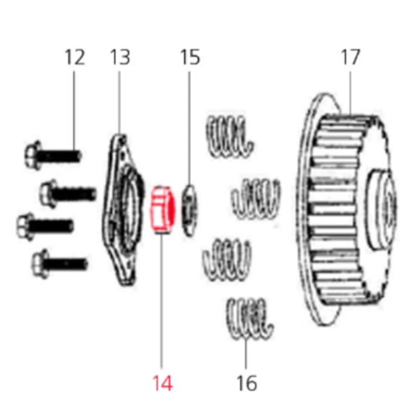 Image of Mutter, LML für LML Star 200 4T