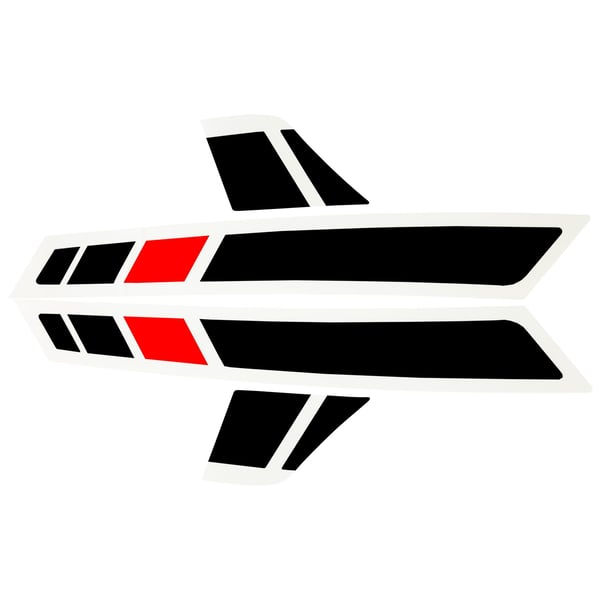 Image of Aufkleberdekorset PIAGGIO mit Motiv "Super Sport" für Vespa GTS Super i.e. 300ccm ('17-)