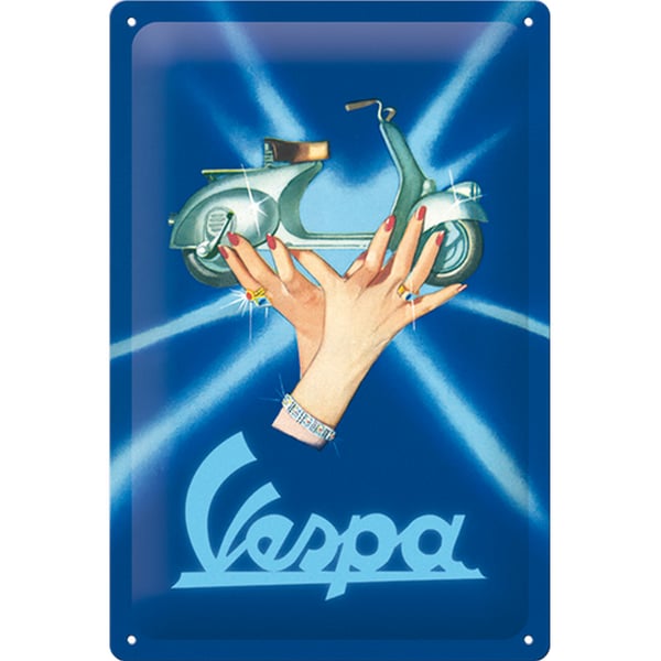 Image of Blechschild "Vespa - Farbo Basso 1949"