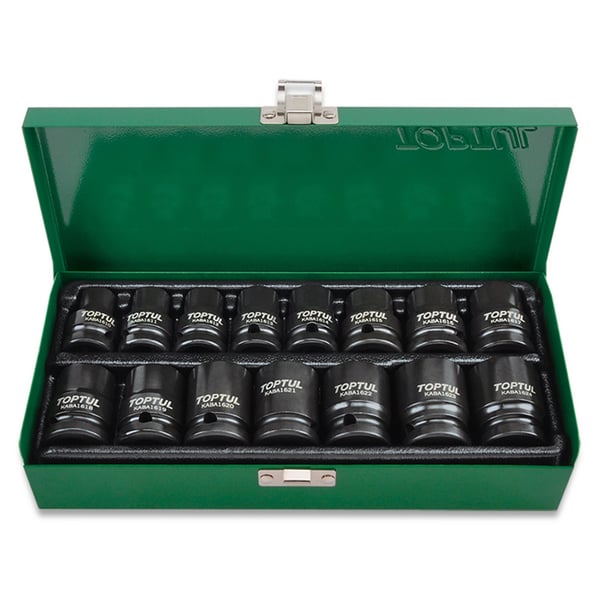 Image of Stecknusssatz TOPTUL für Schlagschrauber 1/2"