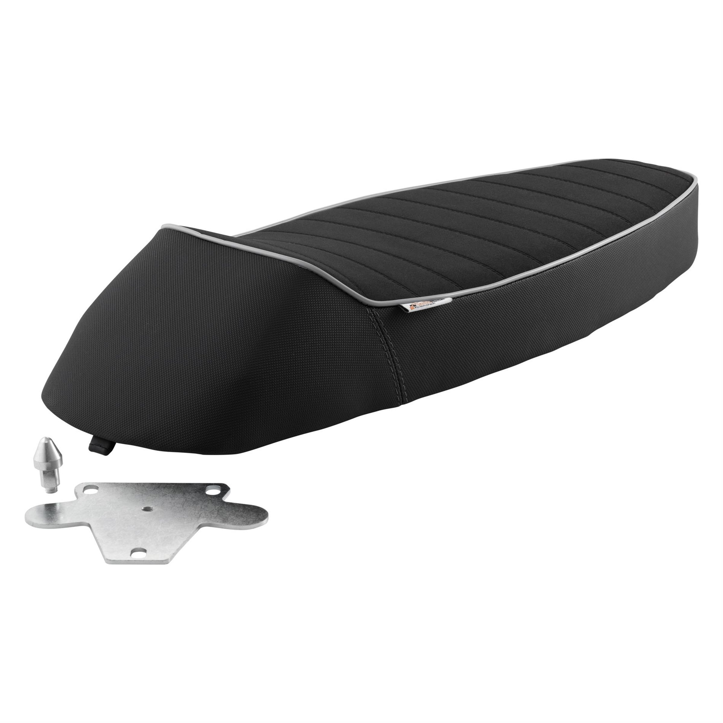 Image of Sportsitzbank NISA Sport Racing schwarz abgesteppt / Seite genarbt für Vespa PX80-200/PE/Lusso/PX'98/MY für Vespa PX80-200/PE/Lusso/PX'98/MY