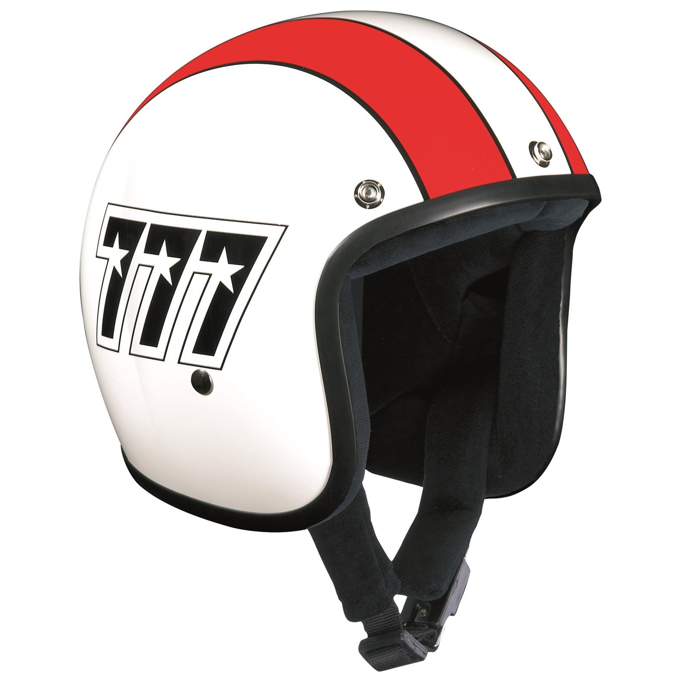 Image of Helm BANDIT 777, weiß/rot, Gr. L, 59-60 cm Jethelm Jethelm