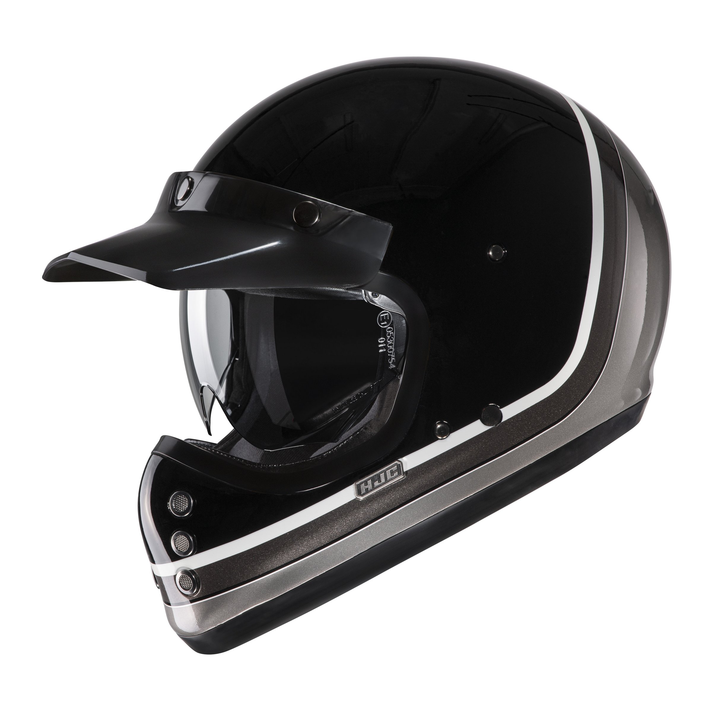 Image of Helm HJC V60 SCOBY MC5, schwarz/grau, Gr. L, 58-59 cm Crosshelm Crosshelm