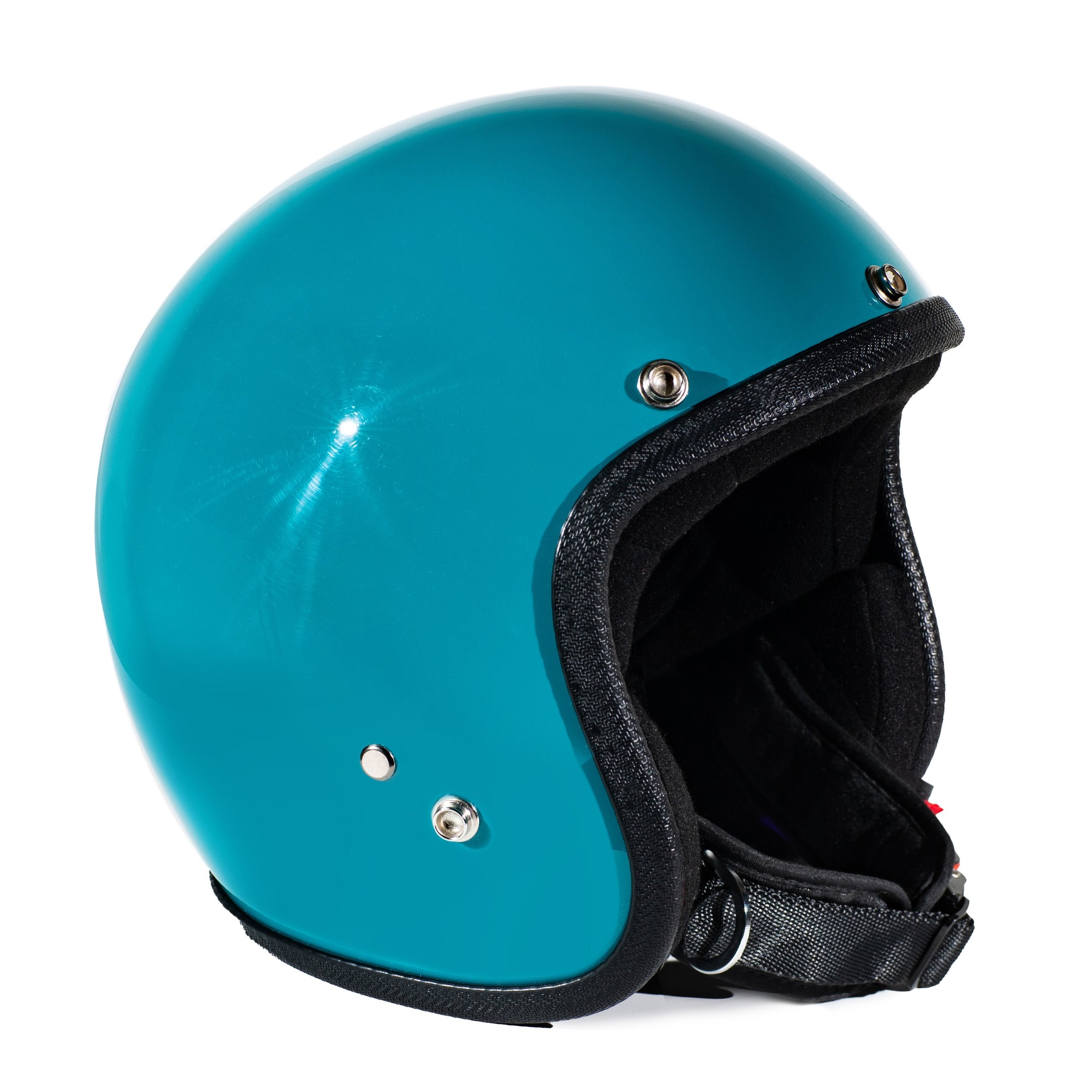 Image of Helm 70'S PASTELLO Vintage, türkis, Gr. L, 59-60 Jethelm Jethelm