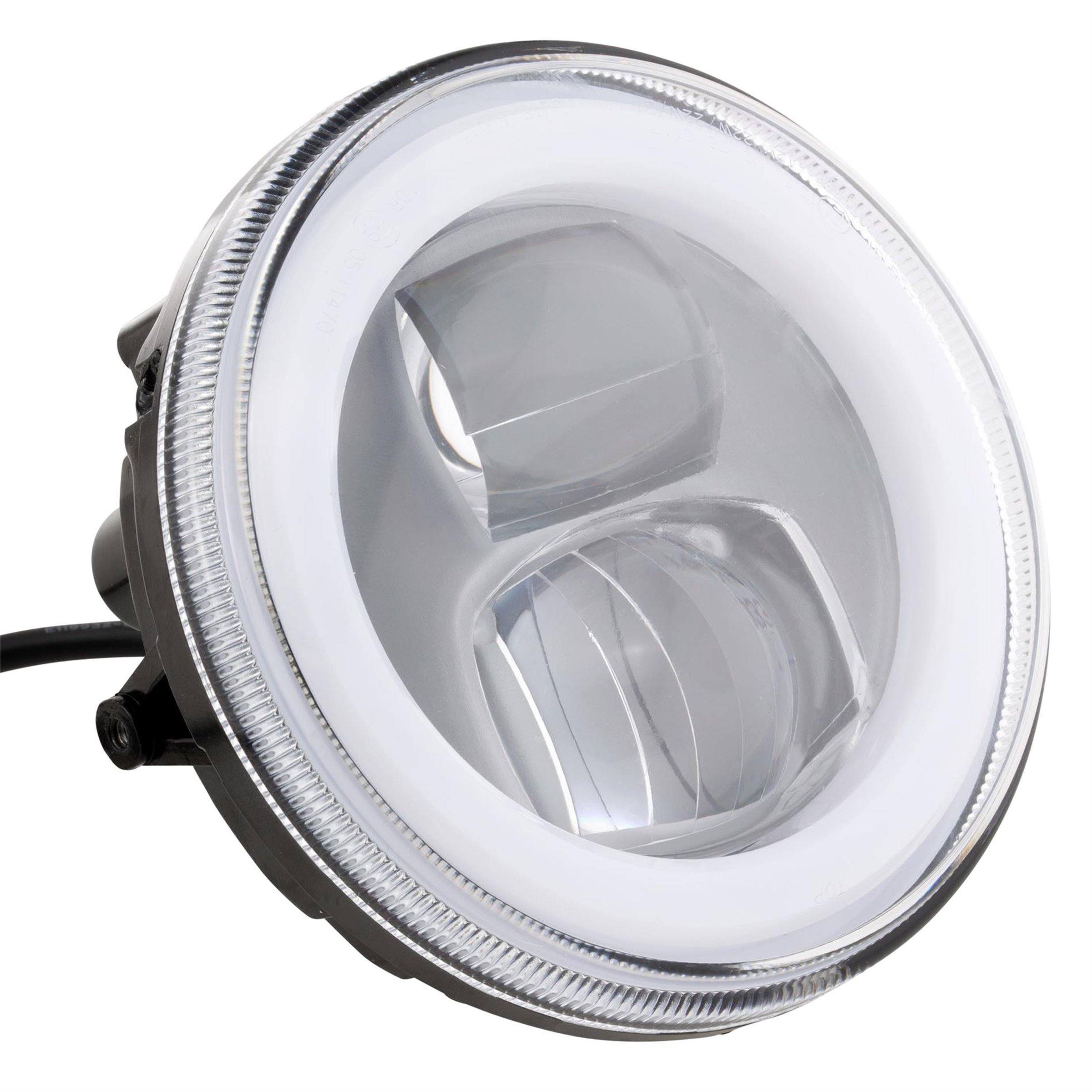 Image of Scheinwerfer LED rund Ø 120 mm für Vespa 50 SS/90 SS/125 PV/ET3/Super/VNB3-6/150 Super/VBA/VBB/VGLA-B/GS VS5/160 GS/Lambretta für Vespa 50 SS/90 SS/125 PV/ET3/Super/VNB3-6/150 Super/VBA/VBB/VGLA-B/GS VS5/160 GS/Lambretta