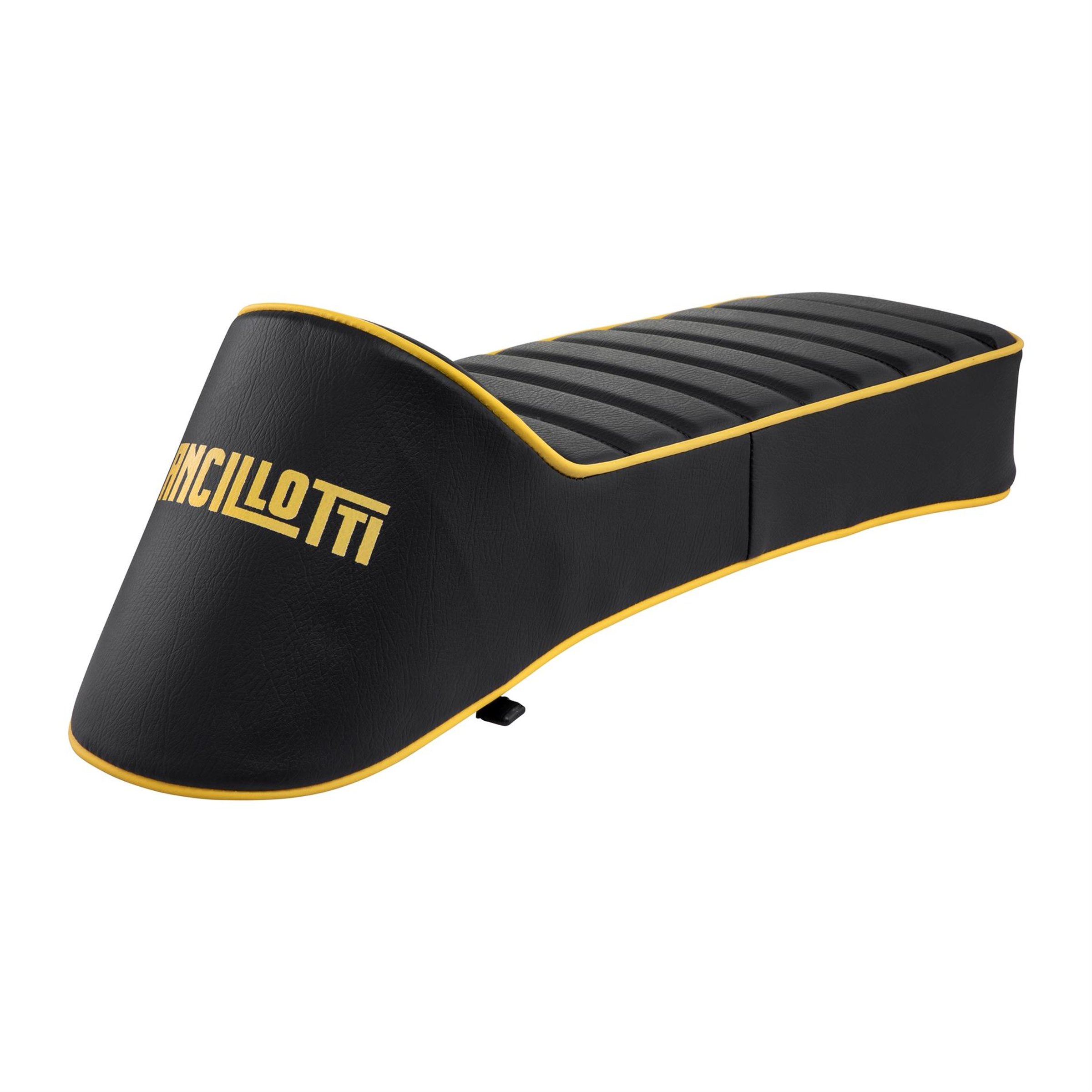 Image of Sportsitzbank Ancelotti schwarz für Lambretta 125 LI/Special/GP/DL/150 LI/Special/SX/GP/175 TV/200 TV/SX/GP/DL für Lambretta 125 LI/Special/GP/DL/150 LI/Special/SX/GP/175 TV/200 TV/SX/GP/DL