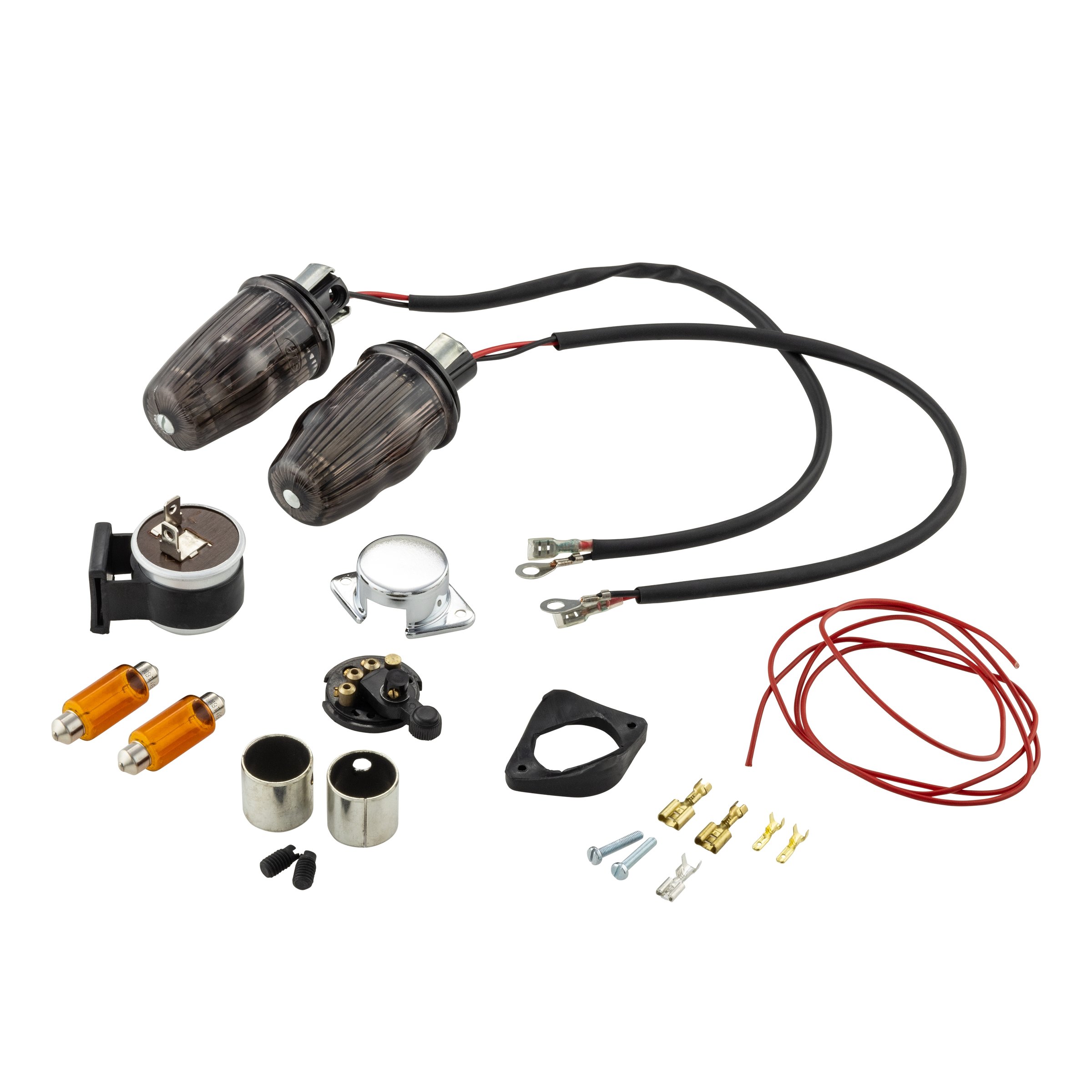 Image of Umrüstkit SIP Lenkerendenblinker 6 Volt für Vespa 50-125/PV/ET3/125 VNB-TS/150 VBB - Super/160 GS für Vespa 50-125/PV/ET3/125 VNB-TS/150 VBB - Super/160 GS für Vespa 50-125/PV/ET3/125 VNB-TS/150 VBB - Super/160 GS