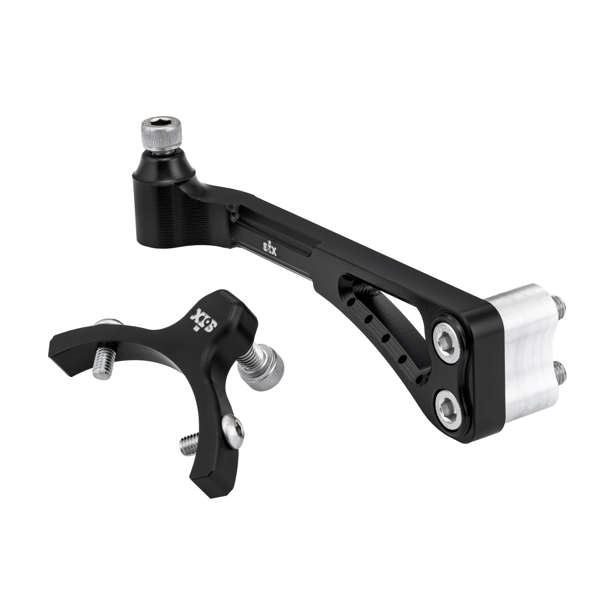 Image of Halterungskit S6X Lenkungsdämpfer universal schwarz eloxiert für Vespa 50-125/PV/ET3/PK50-125 ETS/XL/XL2, für Vespa 125 VNA-TS/150 VBA-Super/160 GS/180 SS/Rally/PX80-200/PE/Lusso/T5/Cosa für Vespa 50-125/PV/ET3/PK50-125 ETS/XL/XL2, für Vespa 125 VNA-TS/15