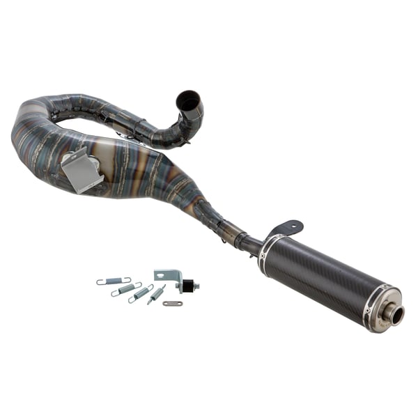 Image of Rennauspuff SIP Performance 2.0, Stahl klarlackiert, Dämpfer: Carbon Farbe (ESD): carbon für Vespa 200 Rally/P200E/PX200 E/Lusso/'98/MY/Cosa 1 200