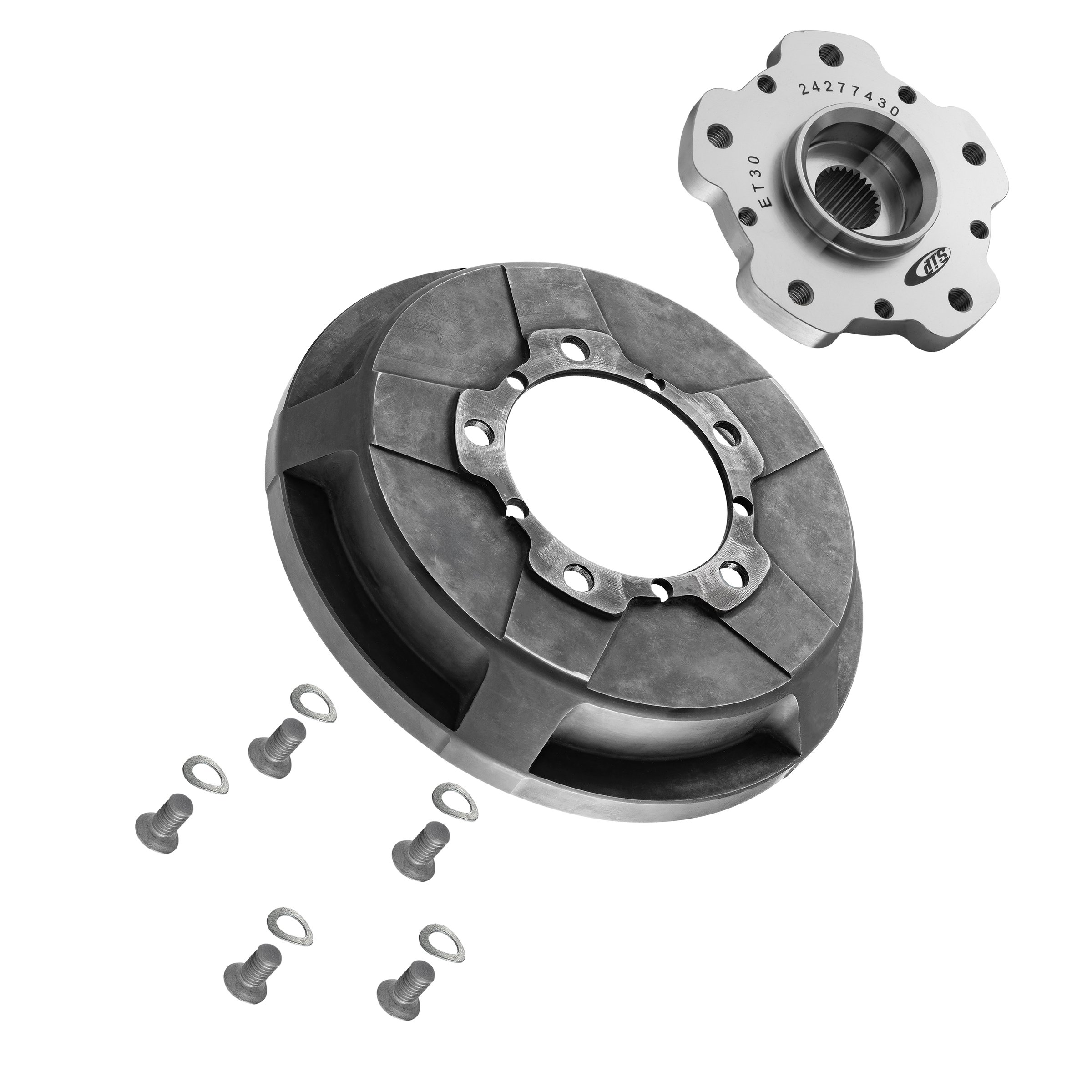 Image of Bremstrommel Kit SIP PERFORMANCE ET30 5/86 hinten Umrüstung auf 10" ZIP Felge/Felgenstern für Vespa 125 VNA-TS/150 VBA-Super/Rally/PX80-200/PE/Lusso/T5 für Vespa 125 VNA-TS/150 VBA-Super/Rally/PX80-200/PE/Lusso/T5