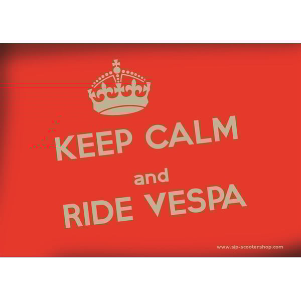 Image of Postkarte SIP mit Motiv "KEEP CALM and RIDE VESPA"