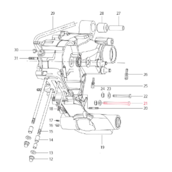 Image of Schraube M7x82 mm, LML für LML Star 125-150 4T/Star Deluxe 125-150 4S/Speedy
