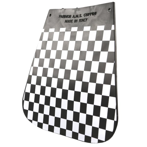 Image of Spritzlappen "MOD" schwarz/weiß kariert