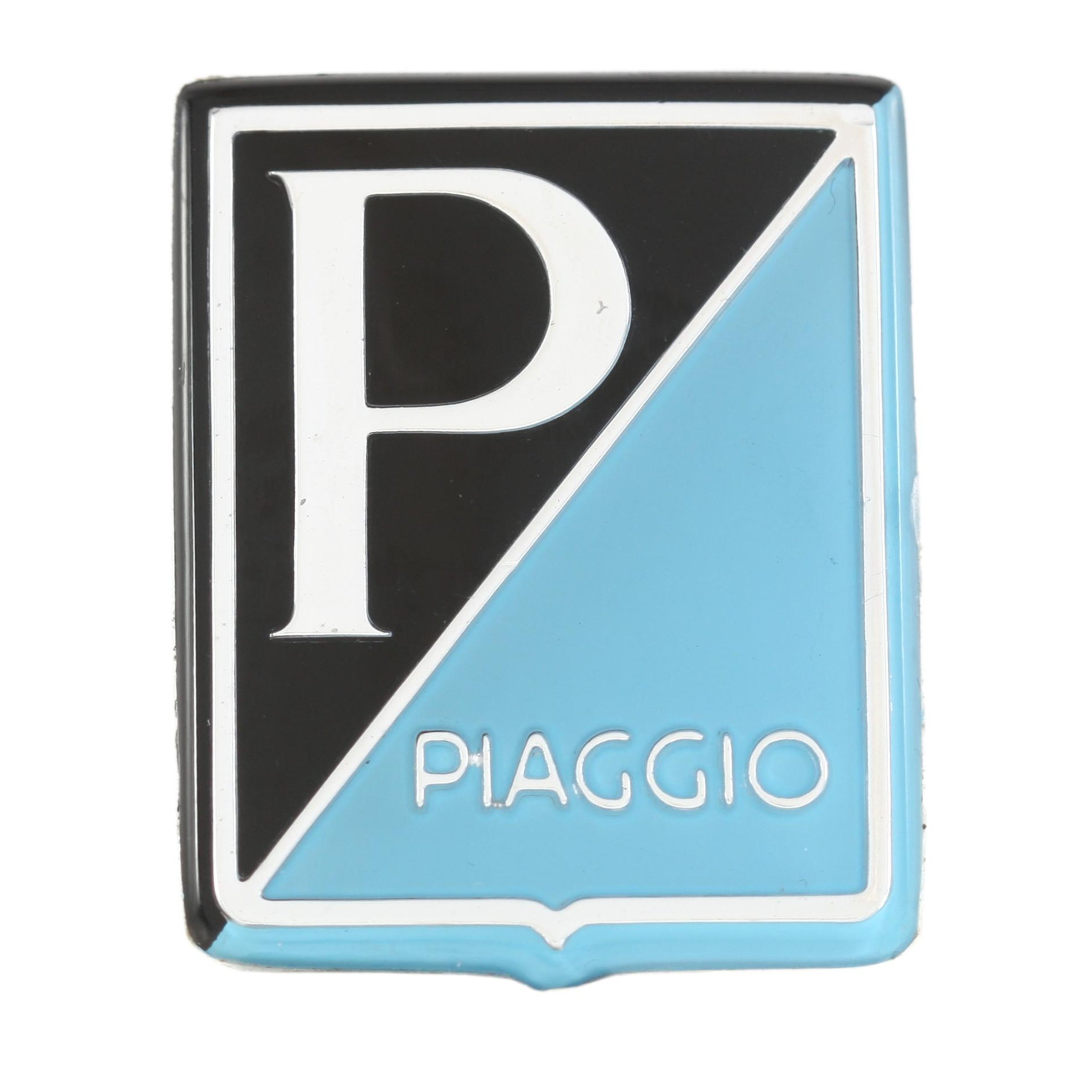 Image of Emblem "PIAGGIO" 080349 für Vespa 125 GT/Sprint/Super -> 1967 /150 VBA/VBB/GL/GS VS5/Sprint/Super ->1967 /160 GS/180SS für Vespa 125 GT/Sprint/Super -> 1967 /150 VBA/VBB/GL/GS VS5/Sprint/Super ->1967 /160 GS/180SS